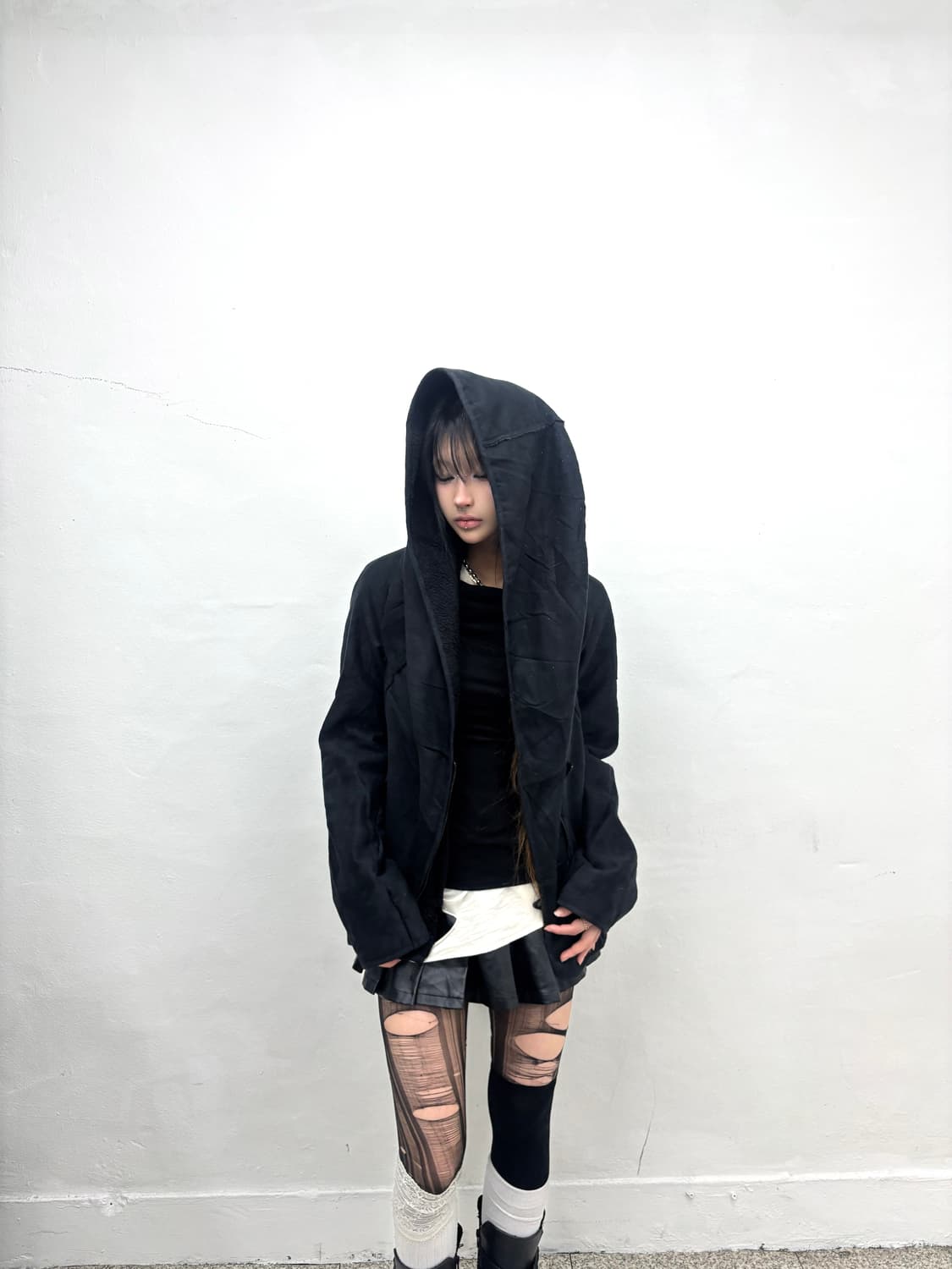 Ninja hood leather jacket  상품이미지2