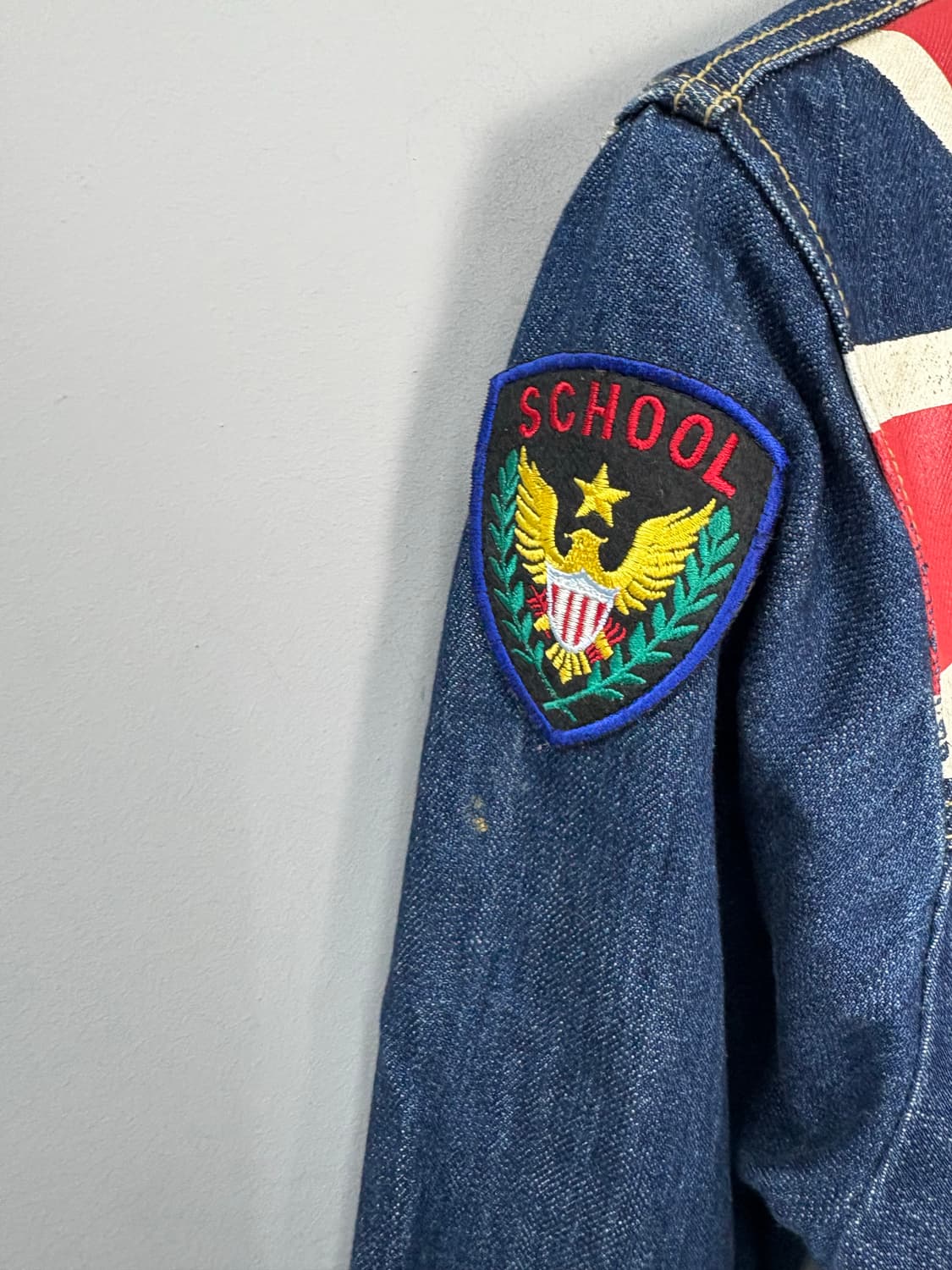 에스크 패치워크 디테일 y2k데님자켓 A2906 상품이미지6