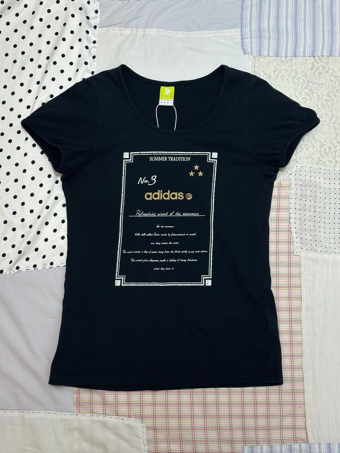 아디다스 블랙 퍼프 티셔츠  상품이미지5