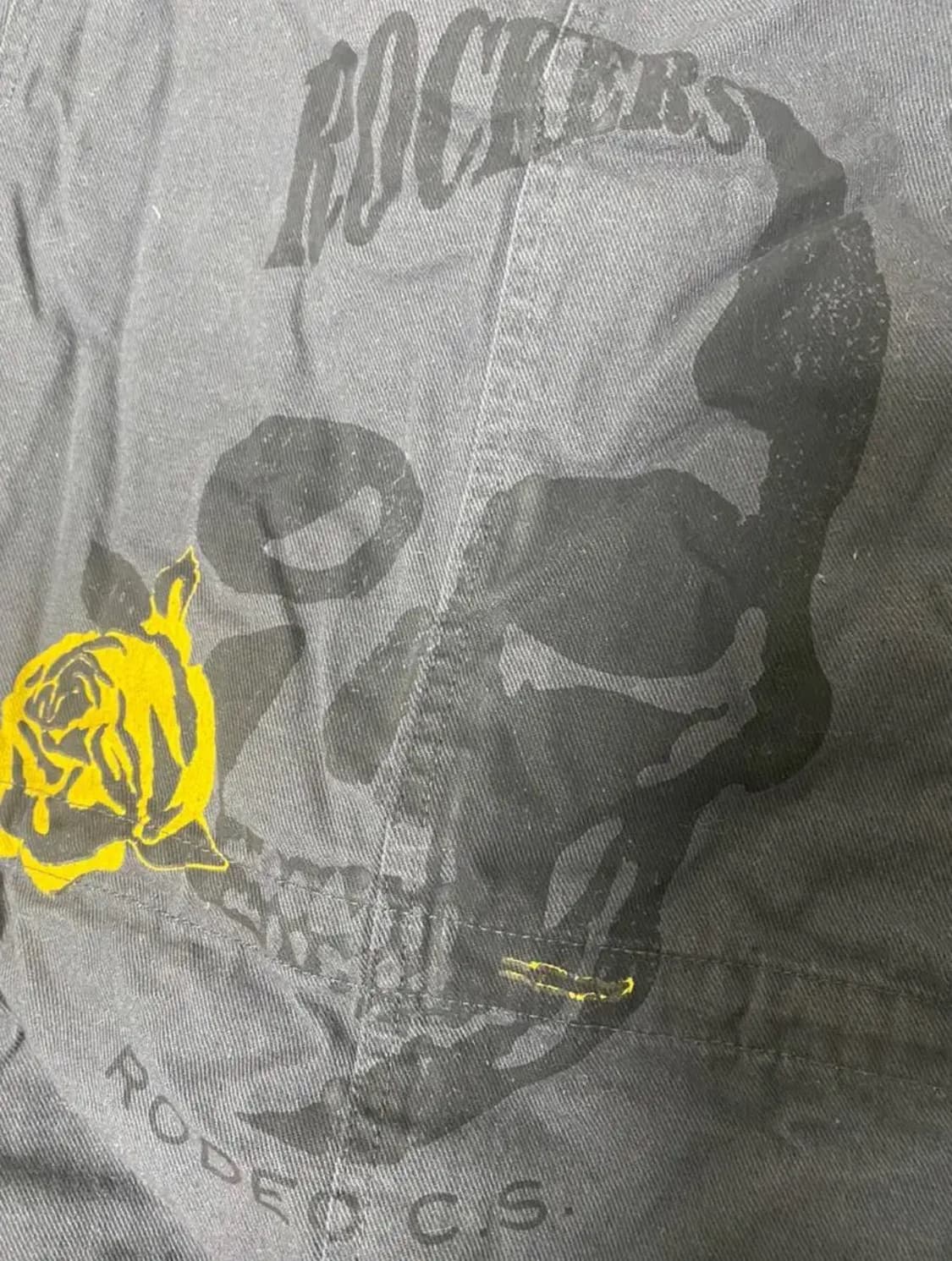 로데오크라운즈 빈티지 스컬 프린팅 내피 야상 (탈착가능) 새상품 상품이미지5