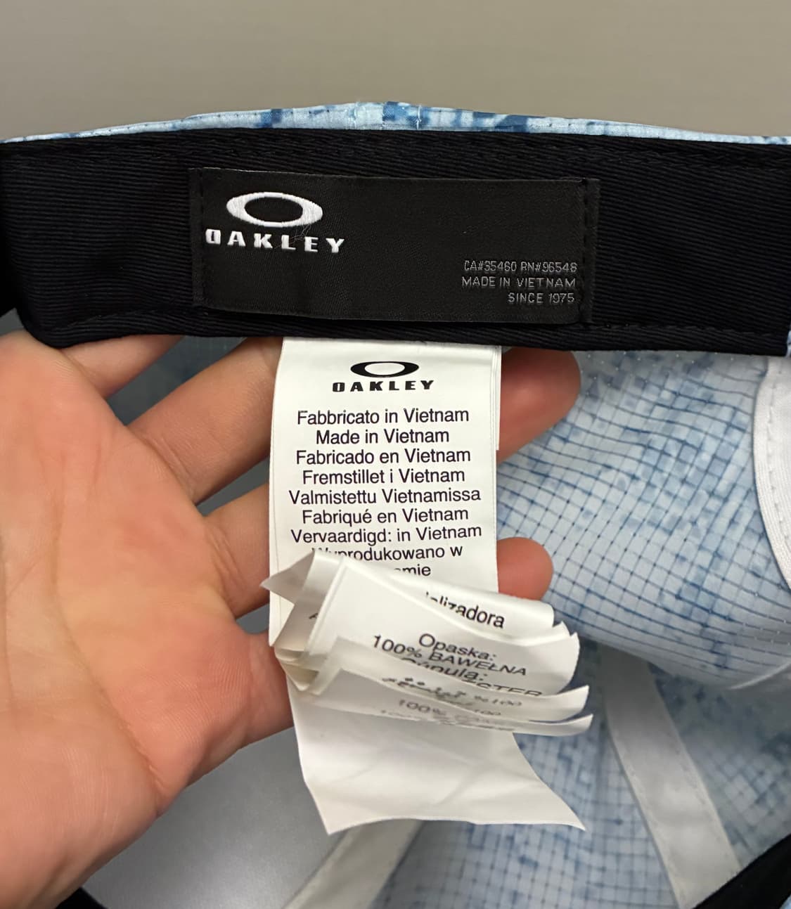 (F)Oakley 오클리 샌드 아이스카모 볼캡 모자 블루 상품이미지9