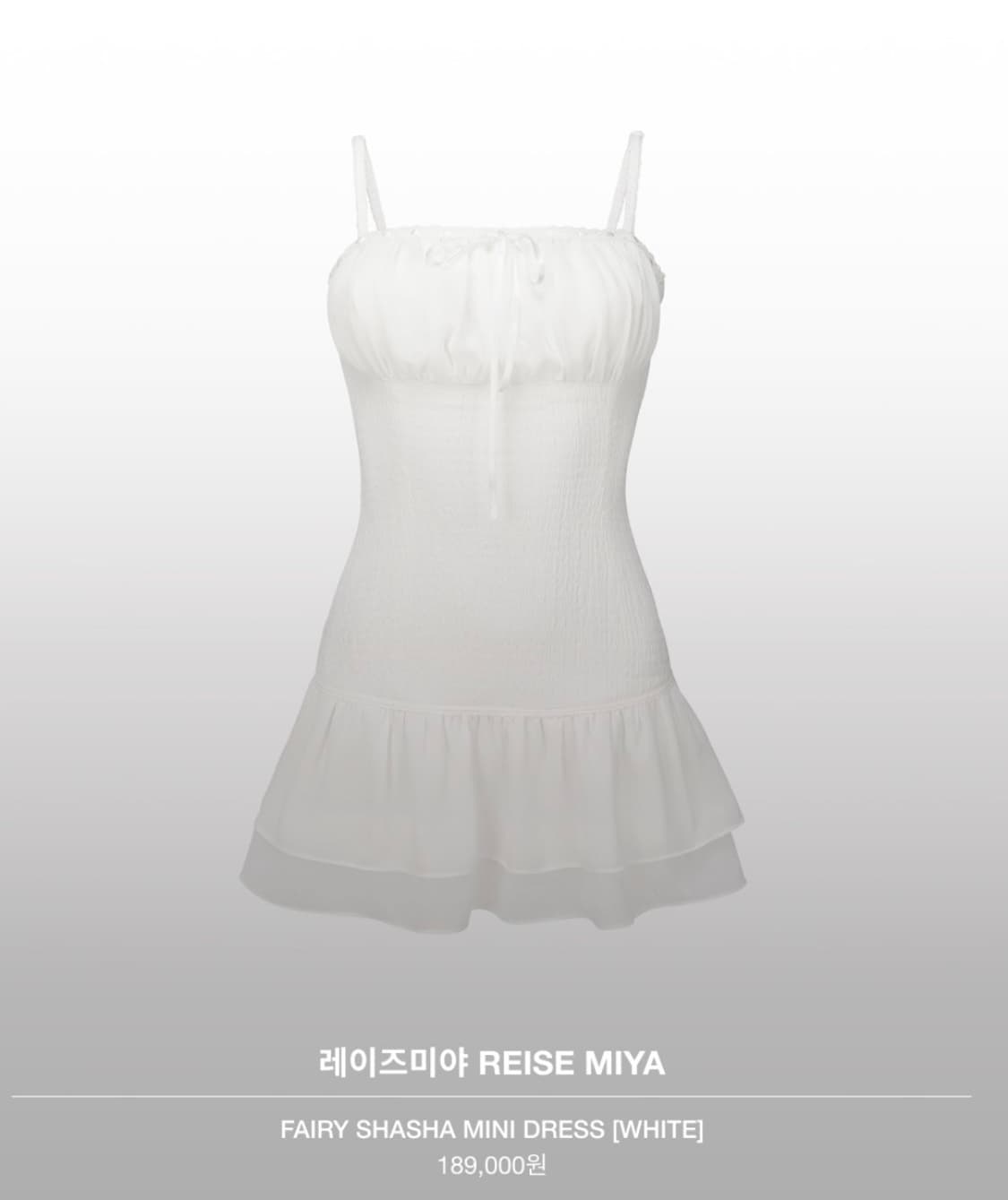Reise Miya 페어리 샤샤 미니 드레스 상품이미지1