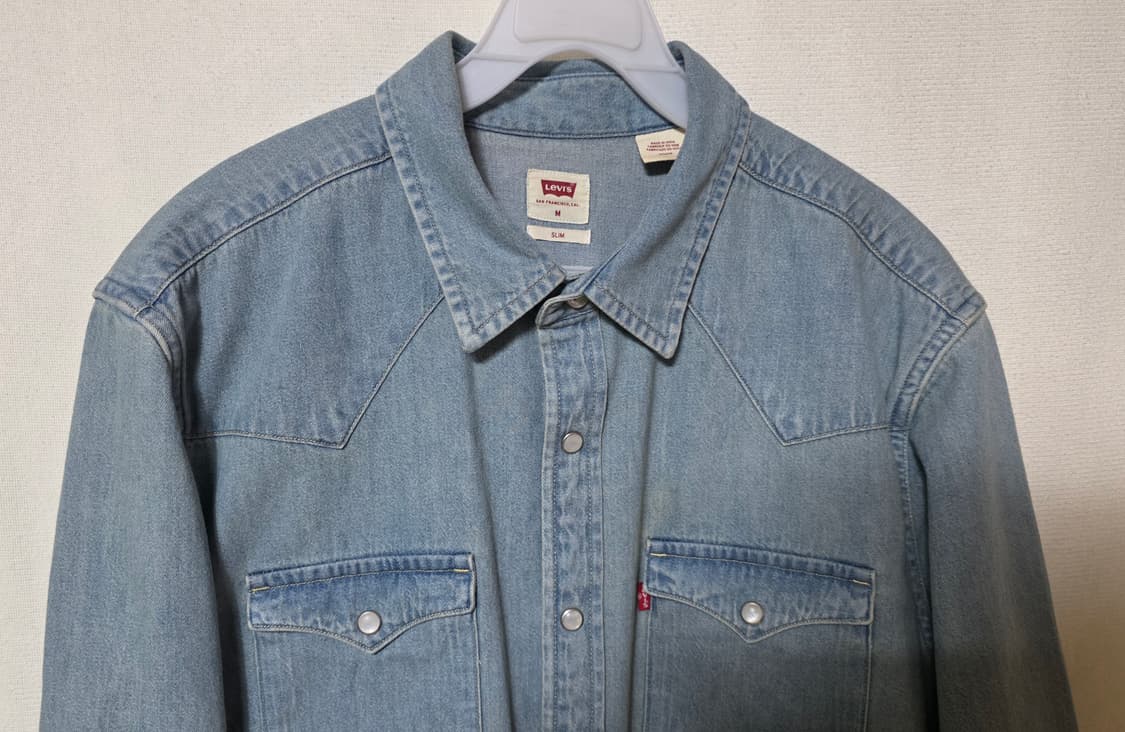 리바이스 바스토우 웨스턴 데님 셔츠 슬림핏 M사이즈 상품이미지4