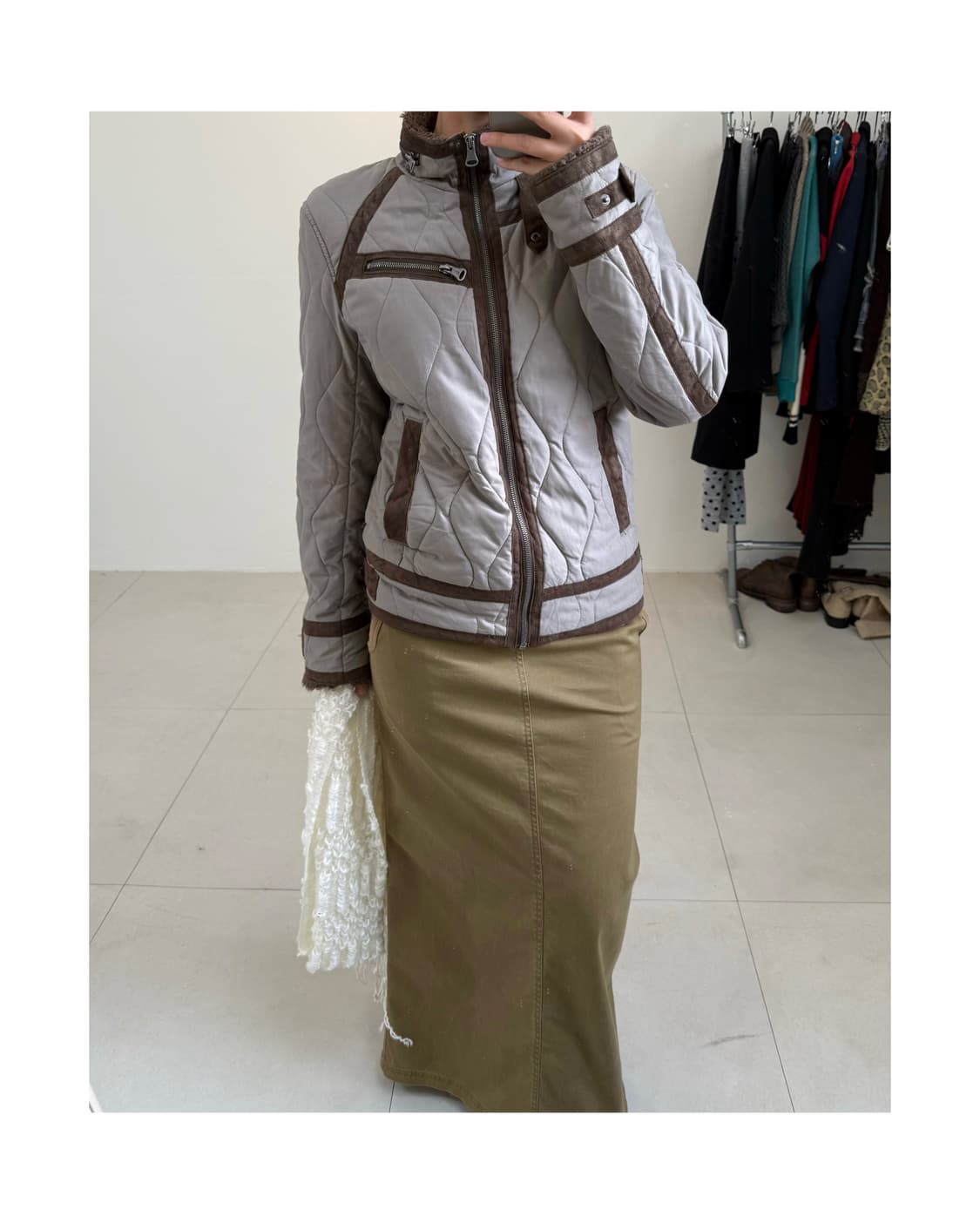 Icca 퀼팅 자켓 상품이미지2