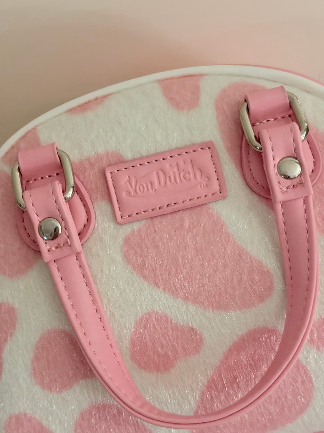 본더치 핑크 카우 핸드백 크로스백 빈티지 베이지메탈클럽 y2k 상품이미지3