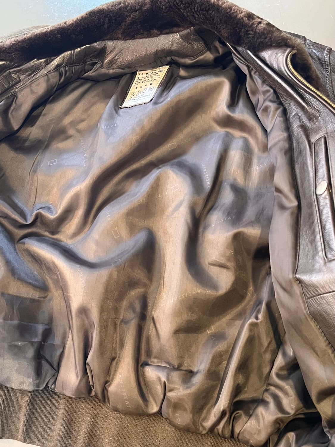 대한민국 공군 조종사 가죽 점퍼 (100) 상품이미지5