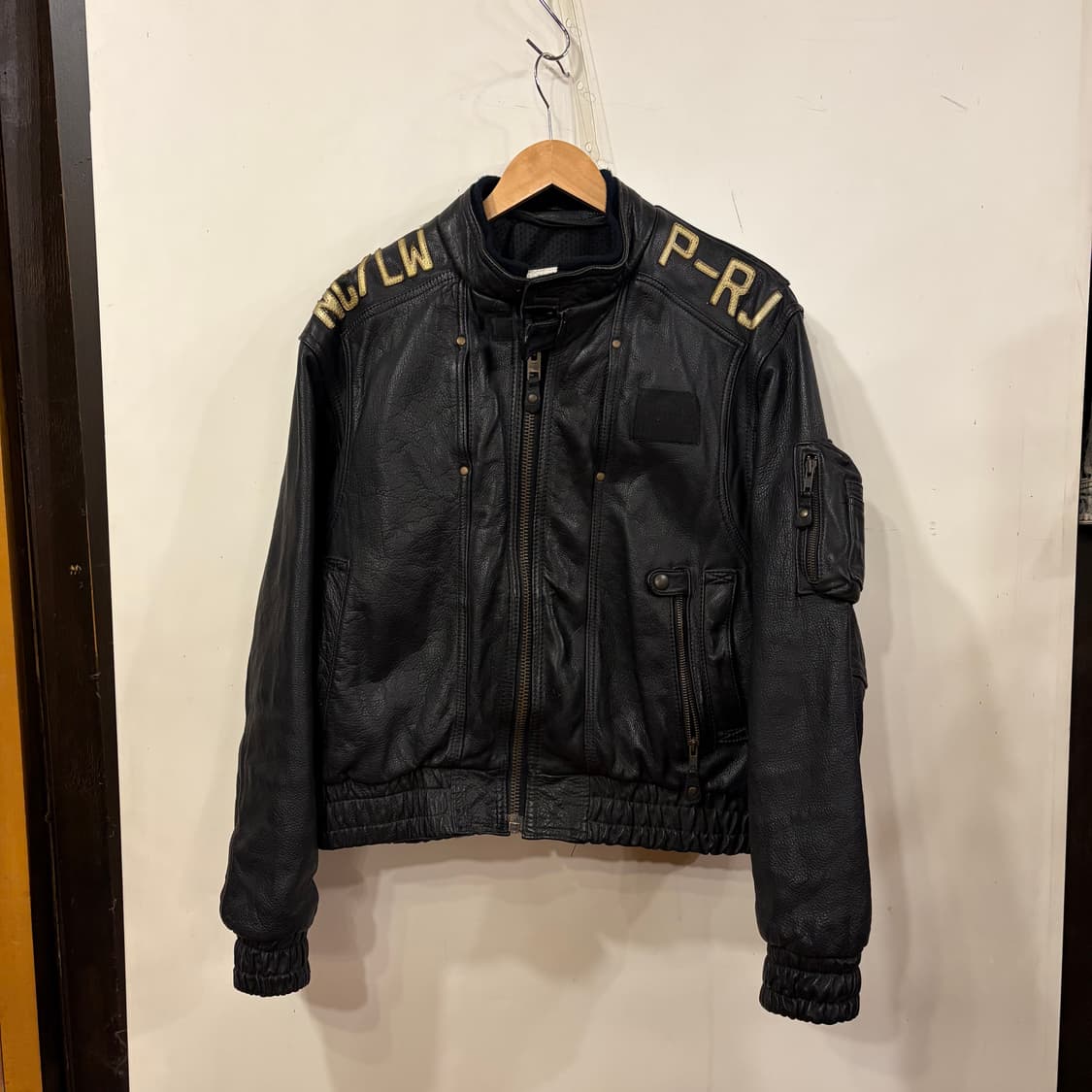 카도야 레더 바이커자켓 상품이미지2