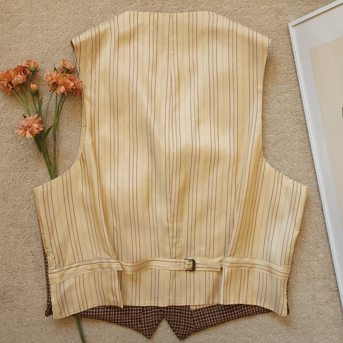 90s 폴로 컨트리 하운드투스 스타 패턴 울 베스트 L 상품이미지2