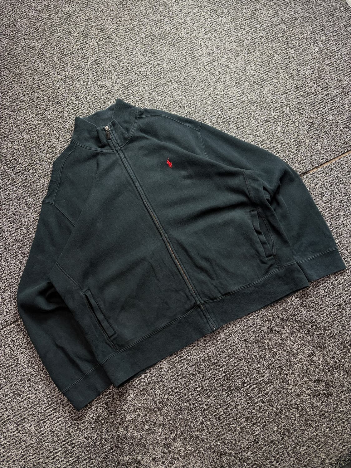 폴로 랄프로렌 포니로고 블랙 코튼 집업 자켓 2607 상품이미지1