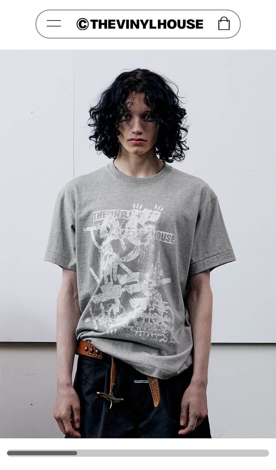 더바이닐하우스 M VINTAGE DRAWING TEE 상품이미지1