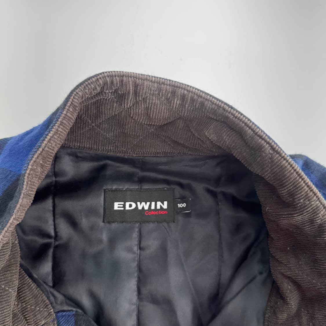 Edwin 에드윈 블루 체크 점퍼 상품이미지5