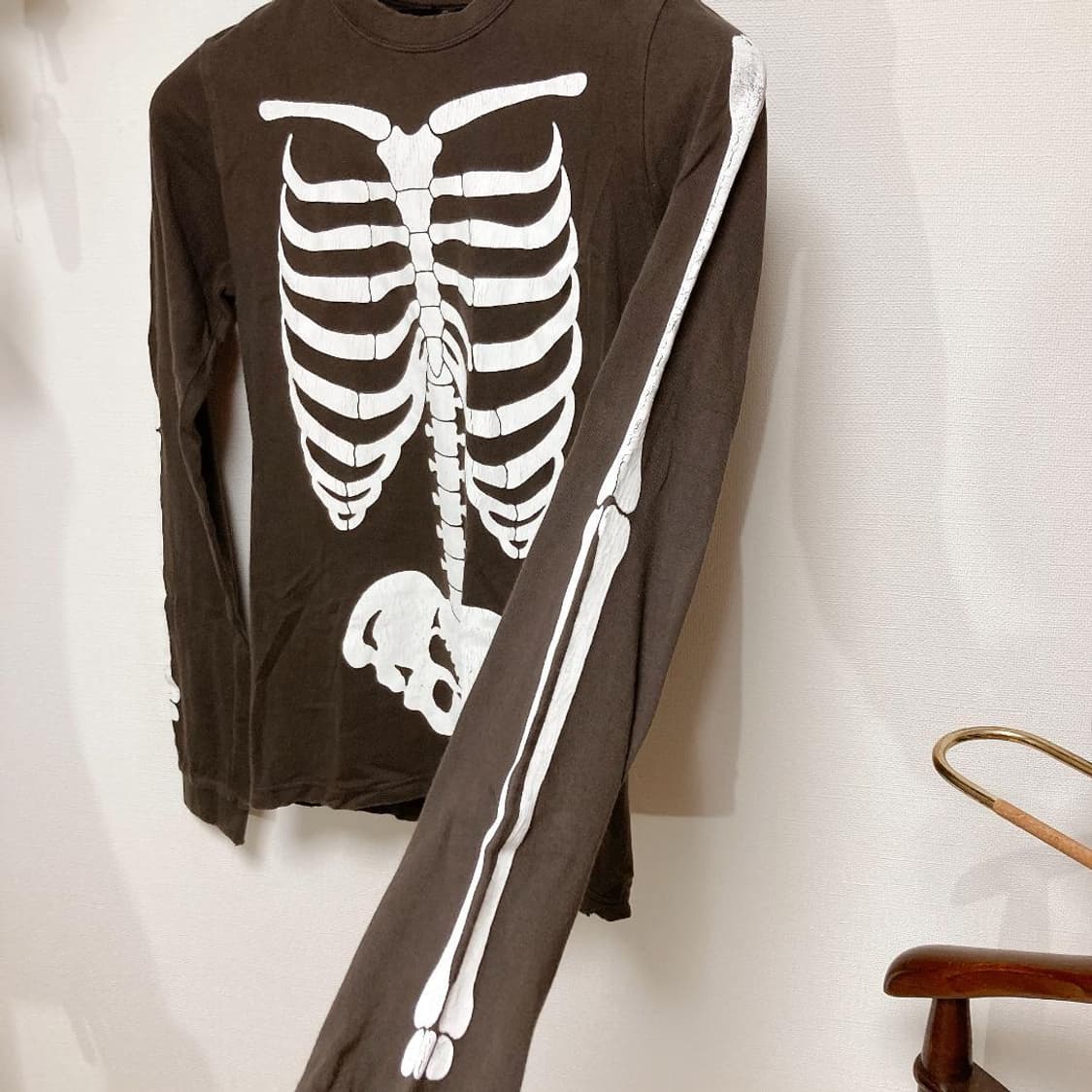 00s 넘버나인 스켈레톤 롱슬리브 티셔츠 상품이미지5