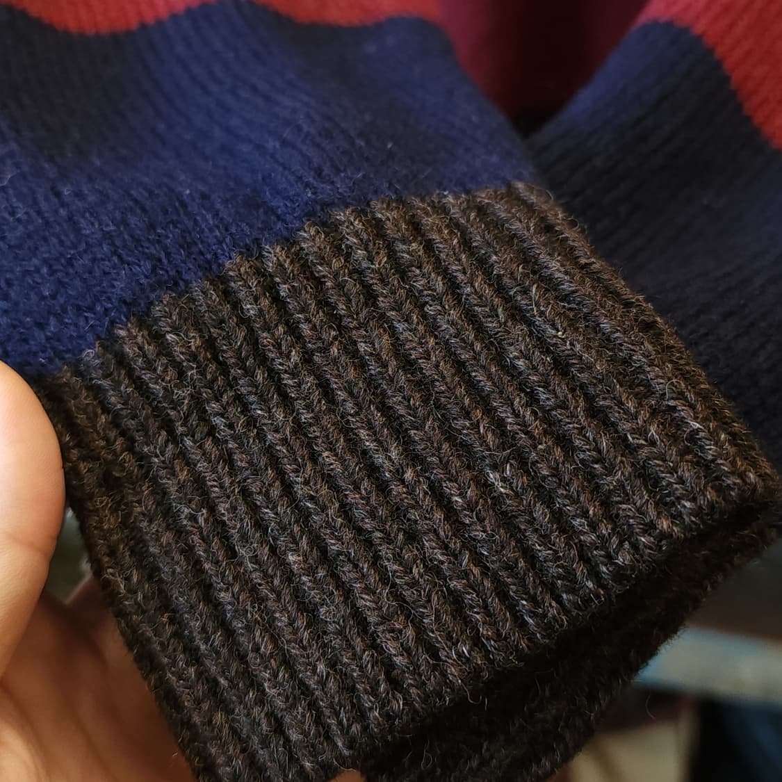 00s 니코앤드 프렌치 컬러블록 스트라이프 니트 스웨터 빈티지 니트 4 상품이미지9