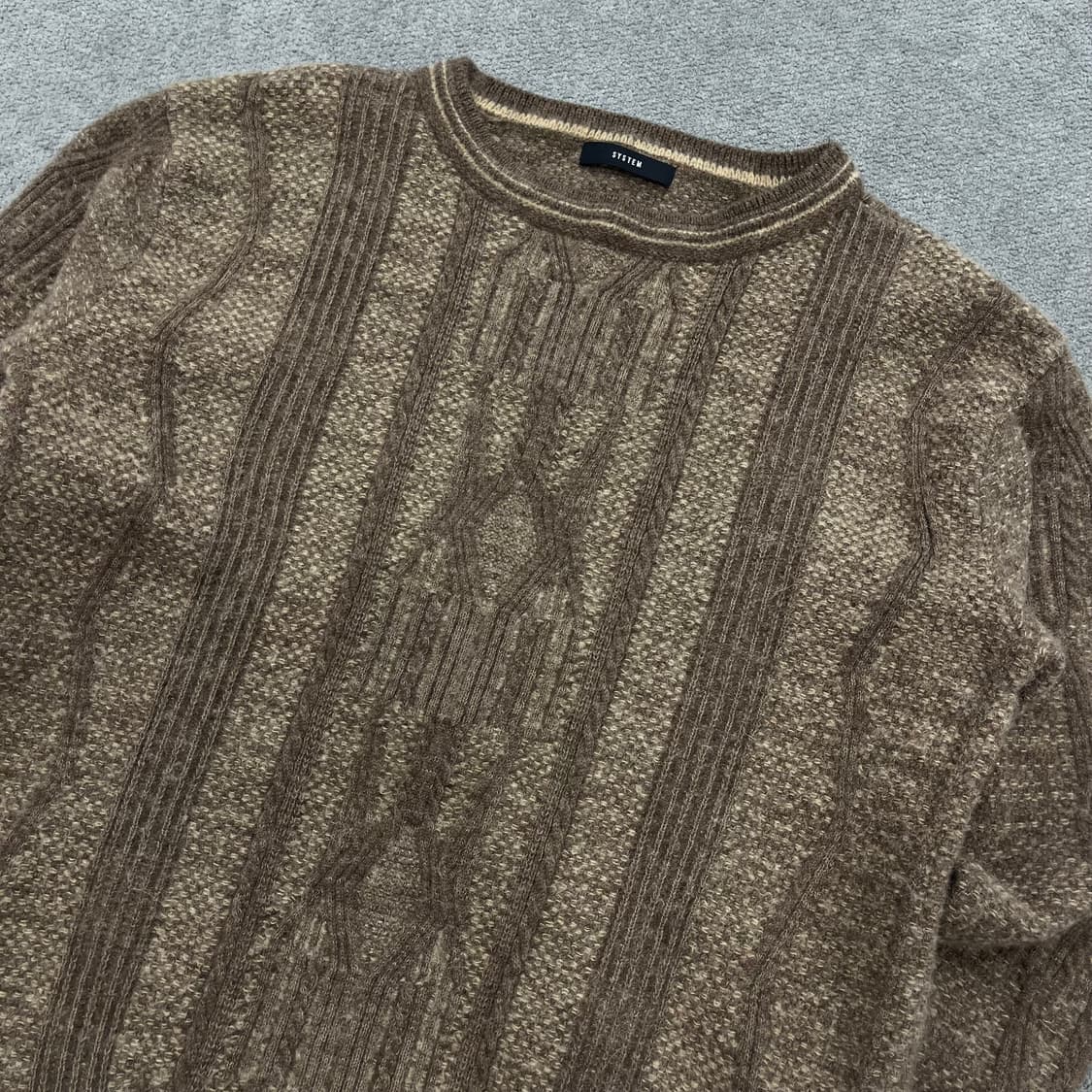 F 시스템옴므 여성 울 알파카니트 상품이미지2