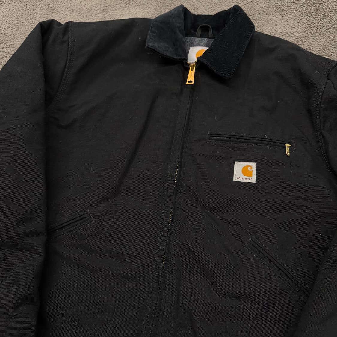 [ 정품/M ] 칼하트 j001 blk 덕 디트로이트 자켓 상품이미지1