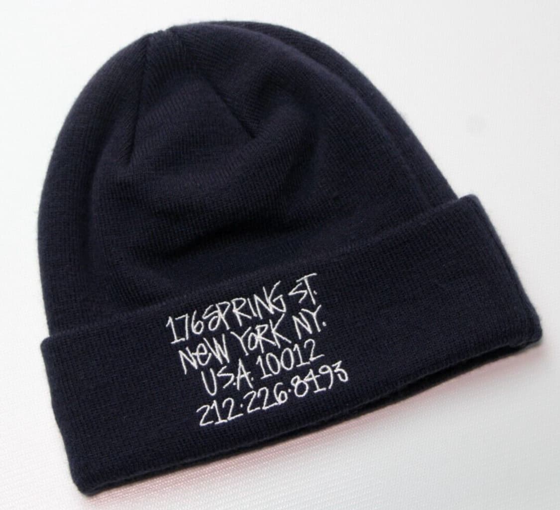 스투시 176 스프링 스트릿 자수 비니 네이비 상품이미지1