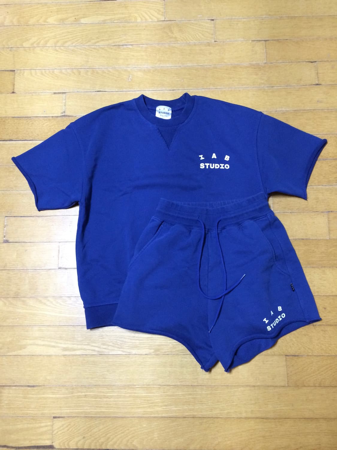 Iab 아이앱스튜디오 빈지노 반팔스웻셔츠셋업 상품이미지1