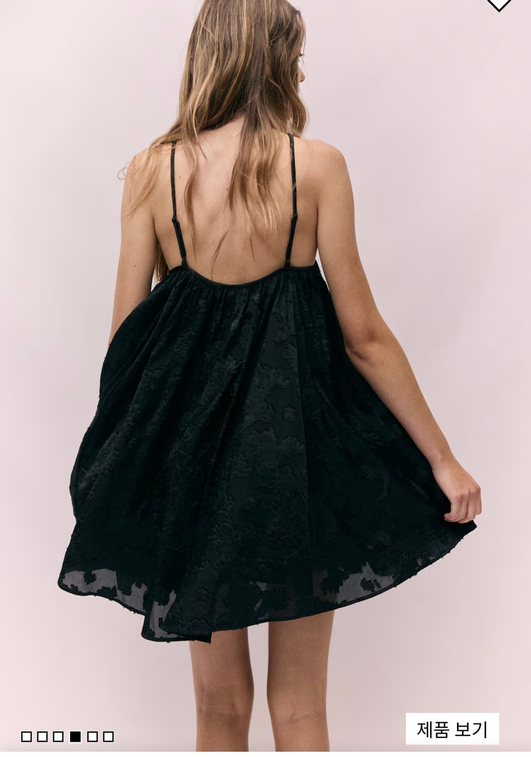 H&M 자카드 위브 스트랩 드레스 상품이미지2