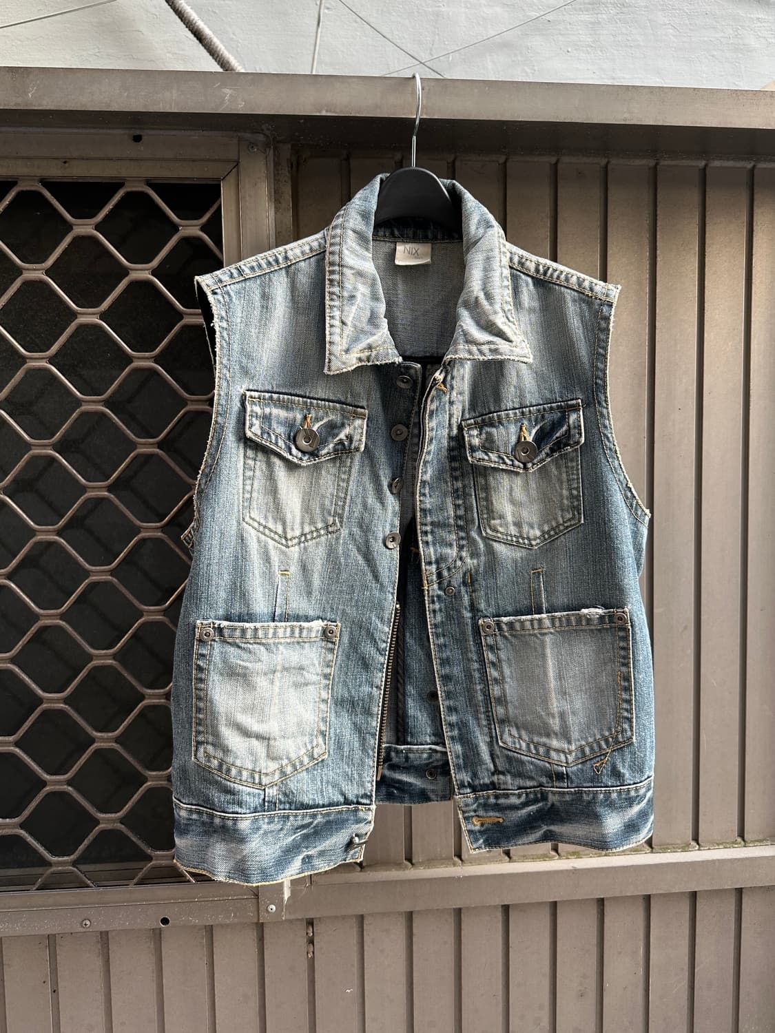 NIX washing denim vest 상품이미지1