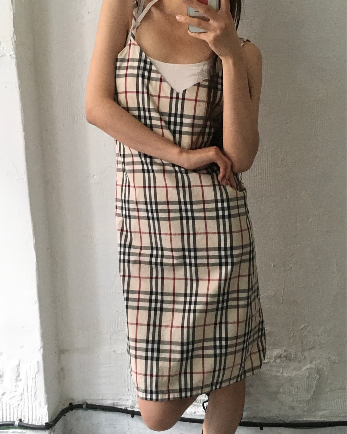 Burberry 버버리 노바체크 실크 뷔스티에 원피스 상품이미지3