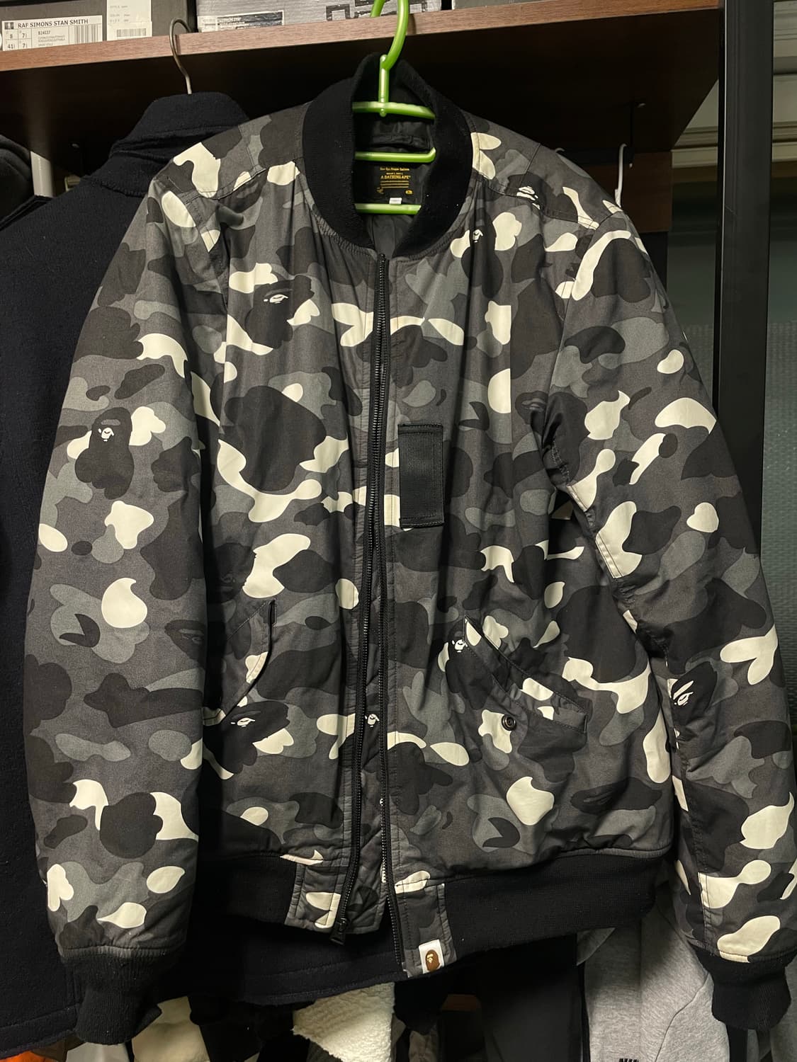 베이프 카모 봄버 자켓 L 상품이미지1