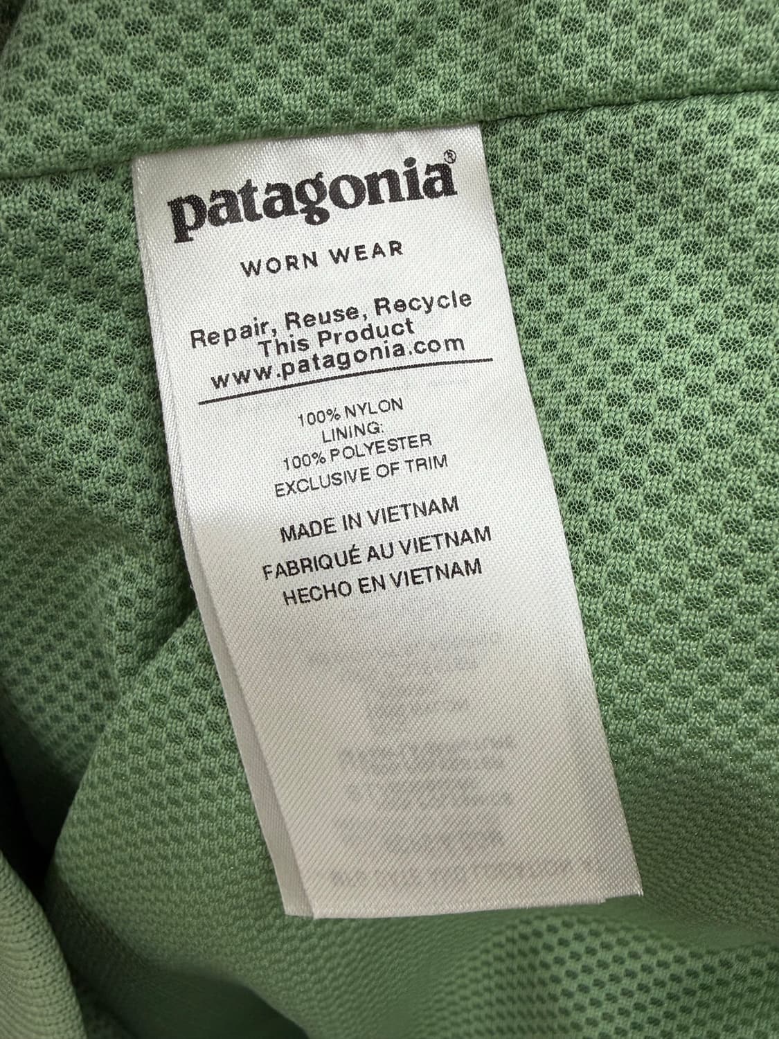 파타고니아 라이트 그린 바람막이 자켓 상품이미지7