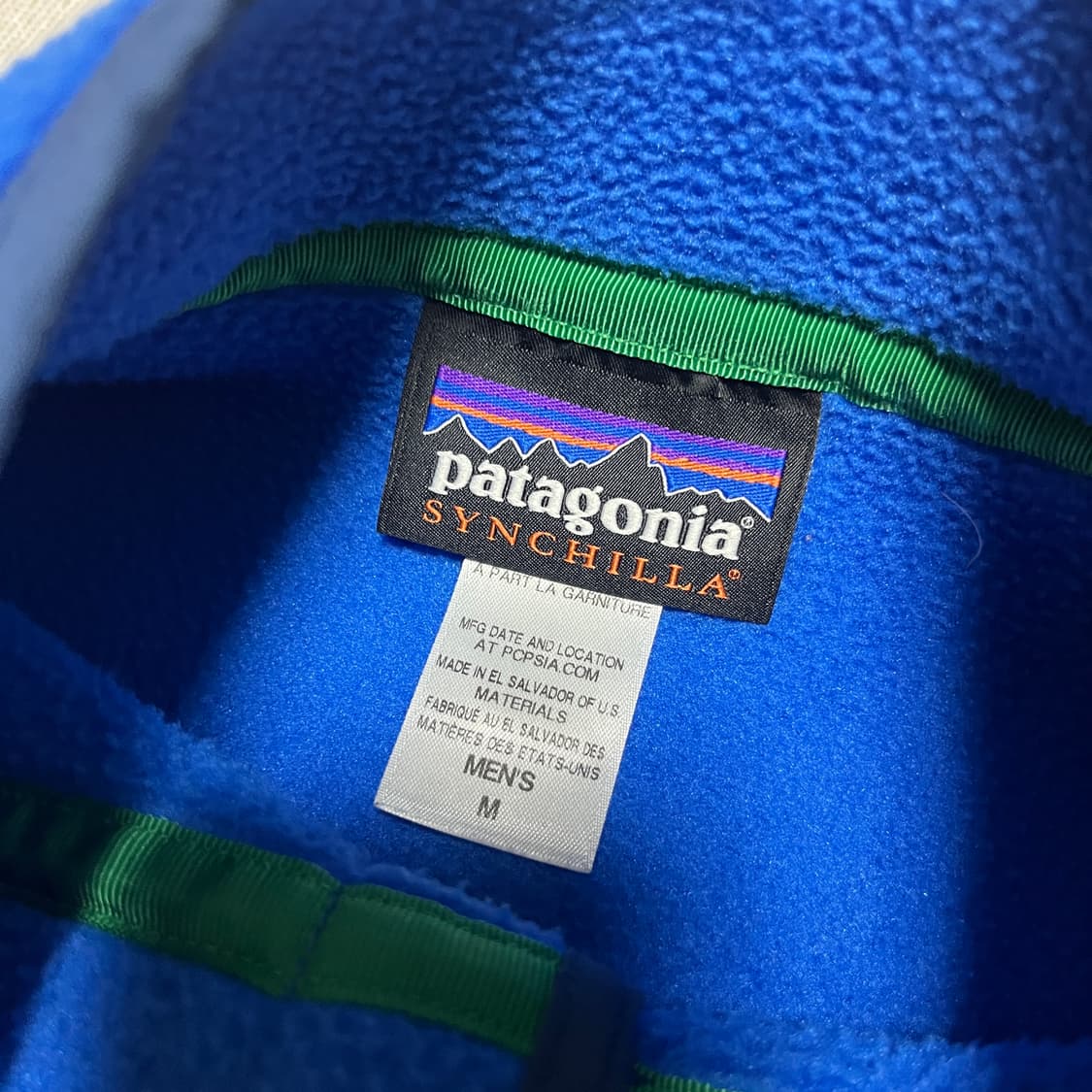 파타고니아 헤비 신칠라 스냅티 m 블루 상품이미지4