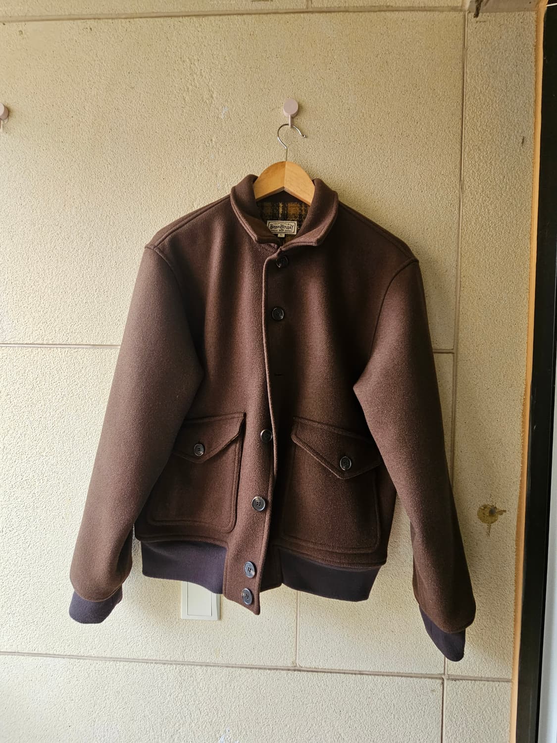 (L) 부기홀리데이 울 봄버 자켓 상품이미지1