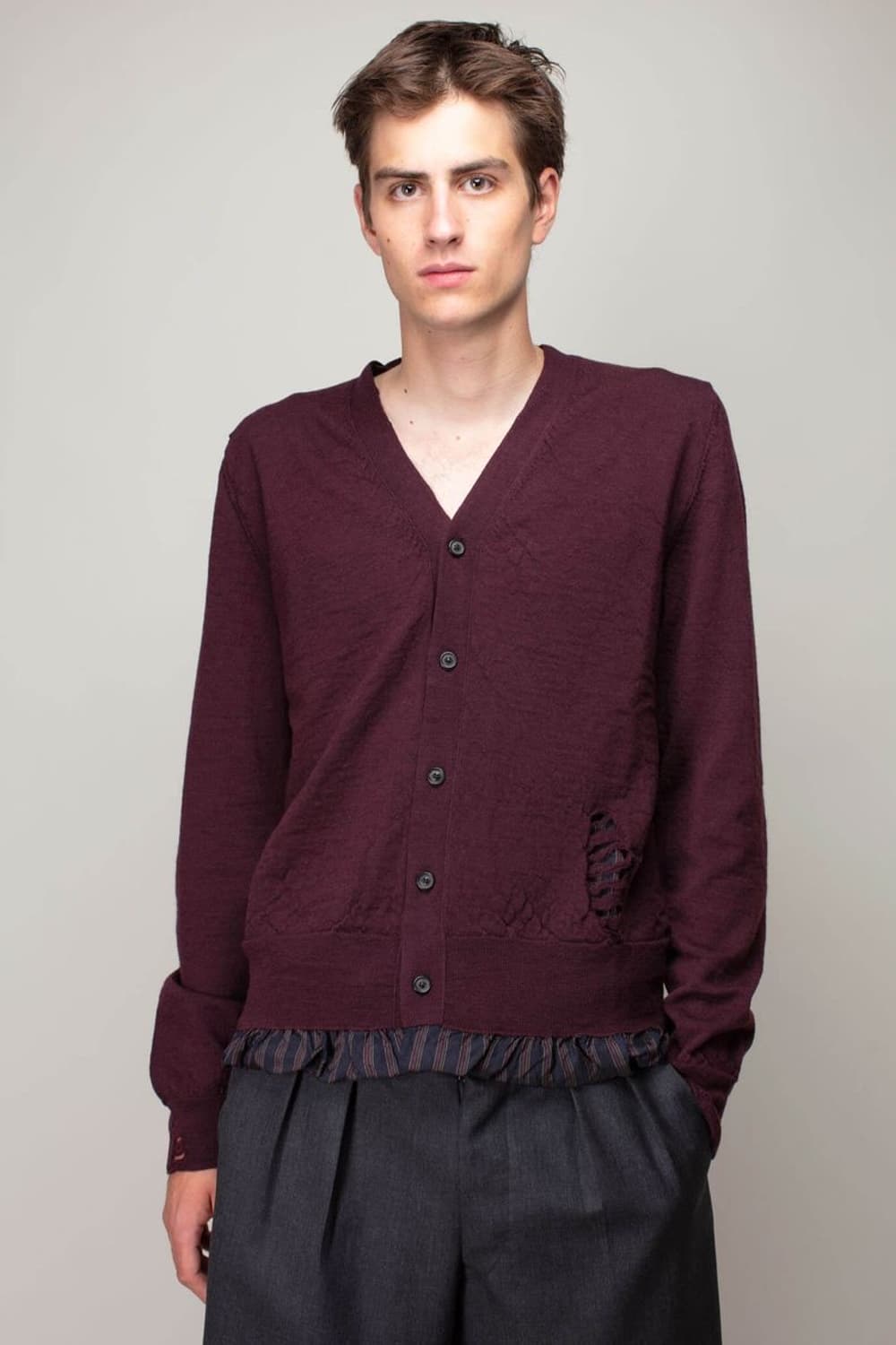 마르지엘라 디스 가디건 버건디  상품이미지2