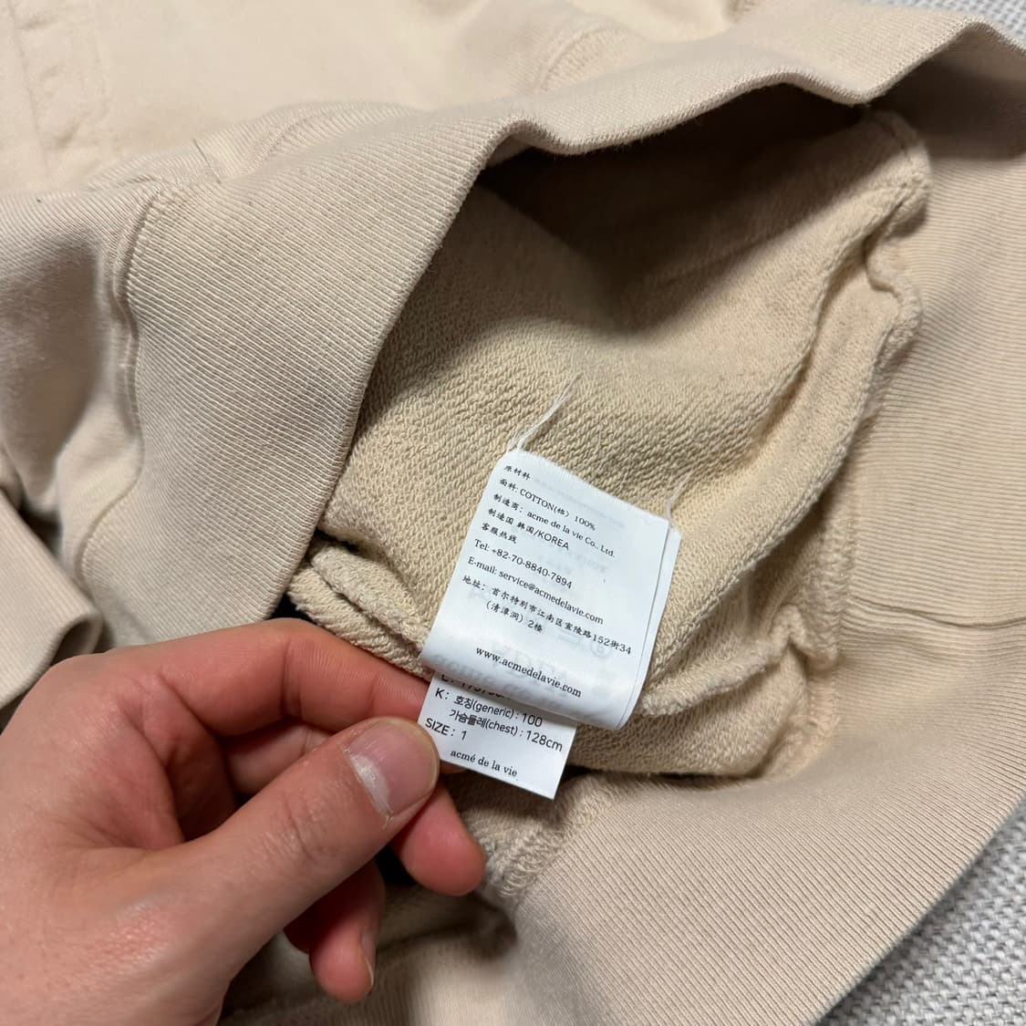 아크메드라비 베어 후드티 상품이미지4