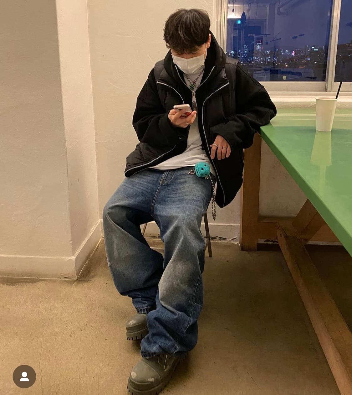 [M]C2H4 패딩 베스트 후드집업 상품이미지1