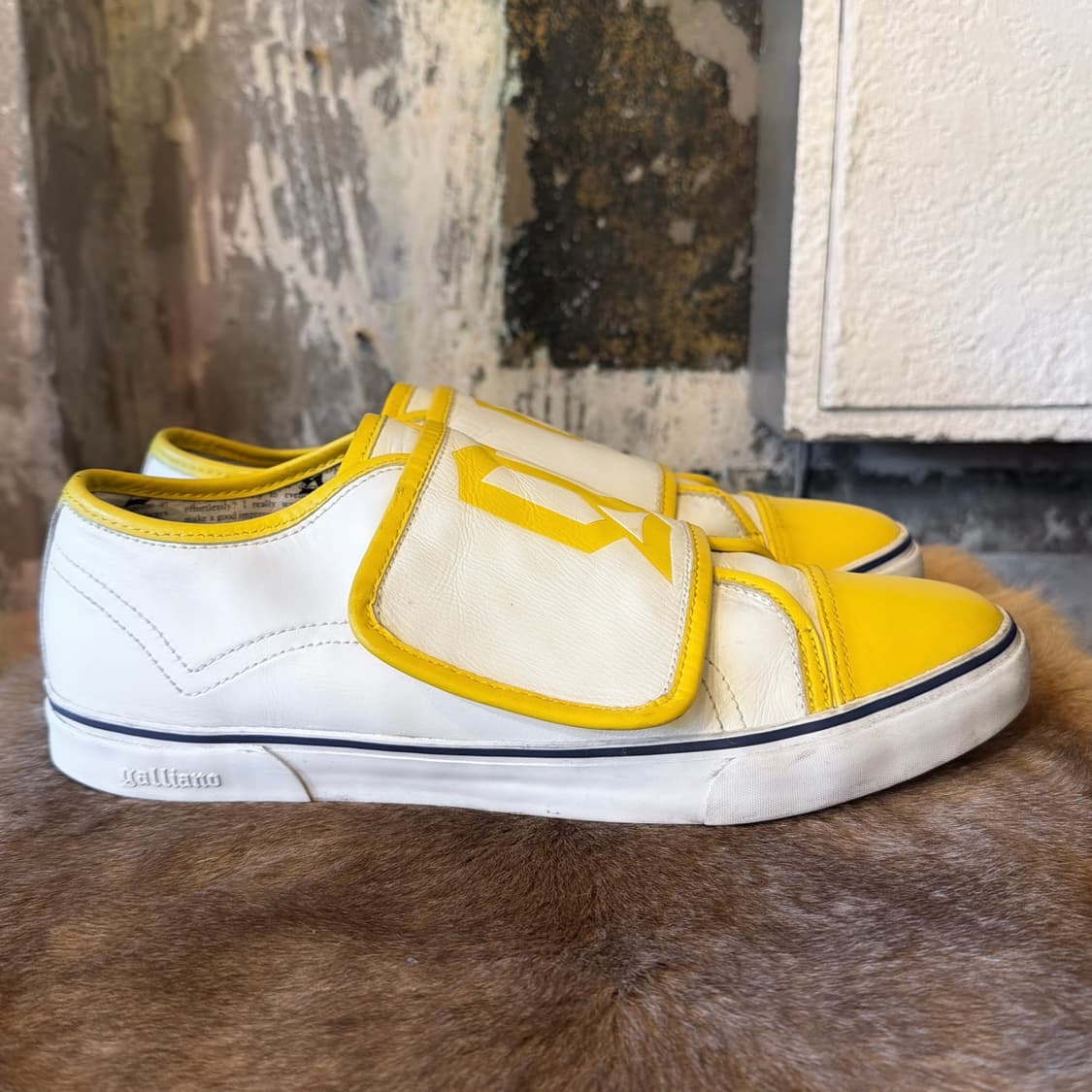 존갈리아노 레더 벨크로 스니커즈 상품이미지5