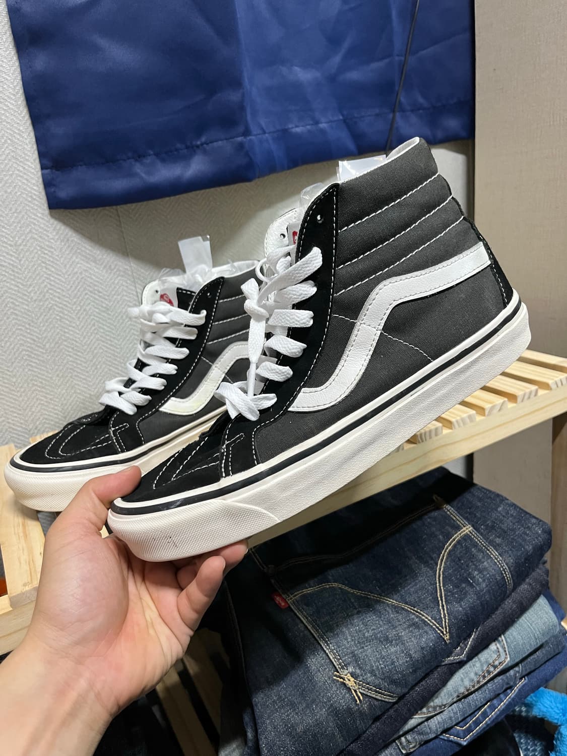 (거의새것) 반스 스케이트 하이 265mm  5회 미만 상품이미지1