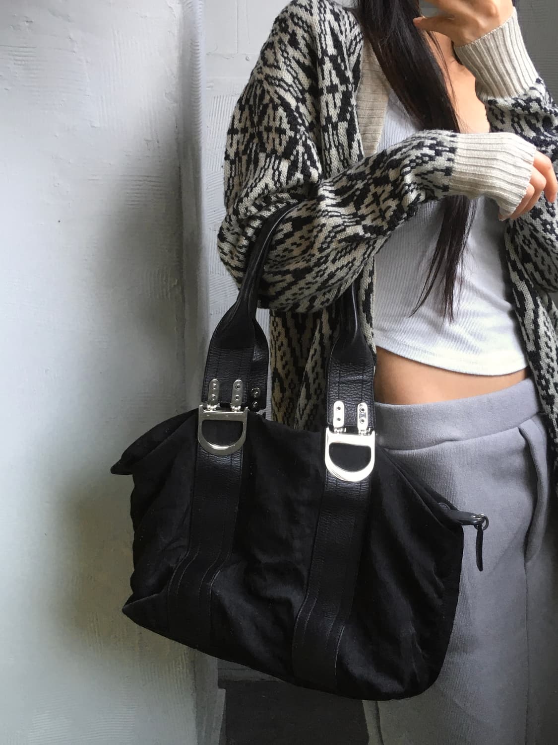 Dior 크리스챤 디올 D링 나일론 토트백  상품이미지1