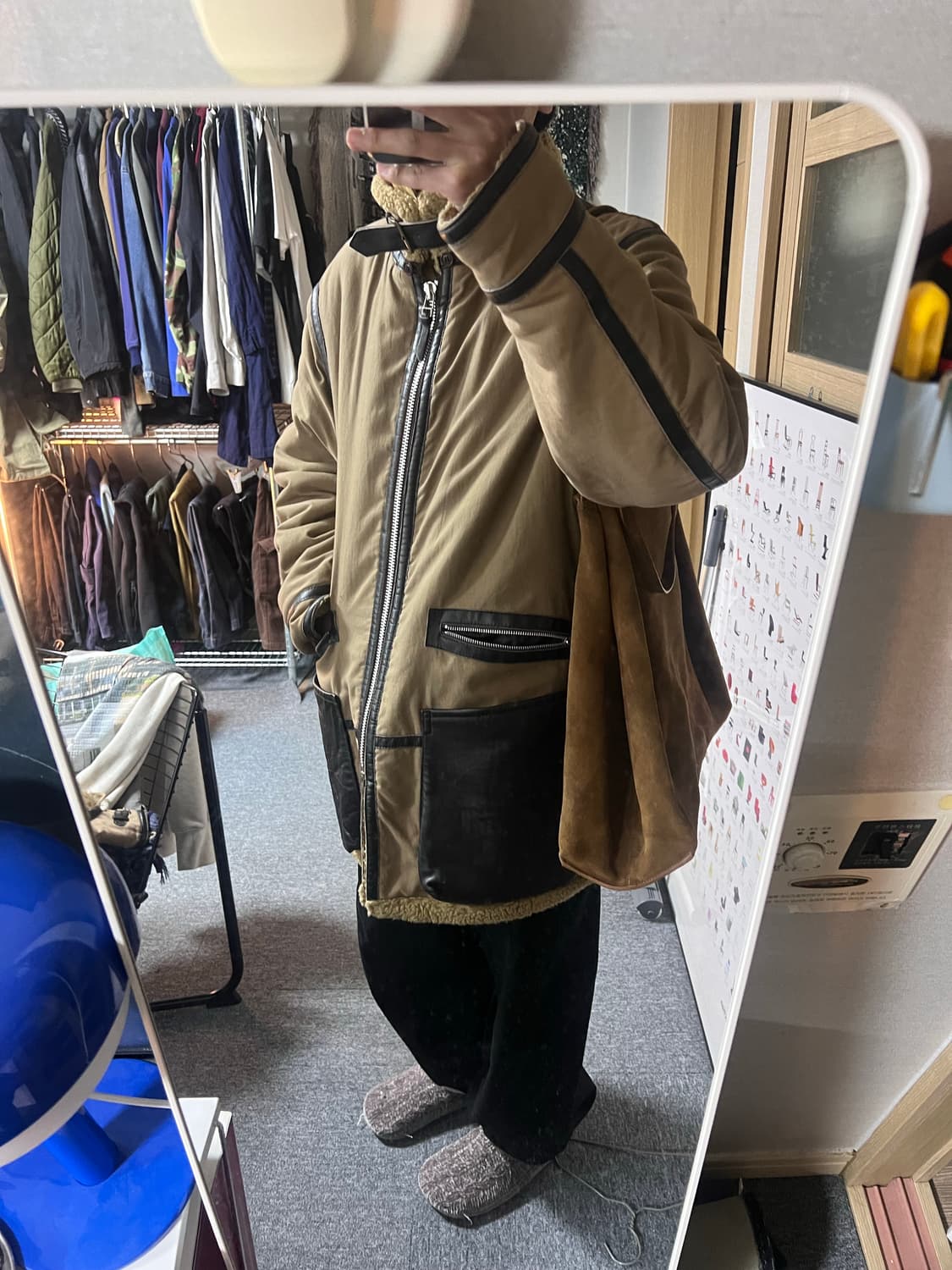 avirex b-7 레더 무스탕 자켓 L 상품이미지7