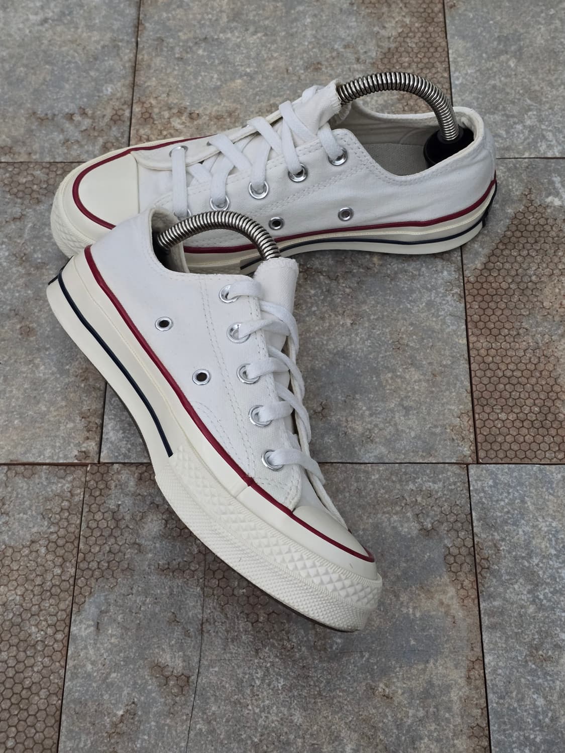 (225)컨버스 척 70 빈티지 캔버스 화이트 로우 상품이미지4