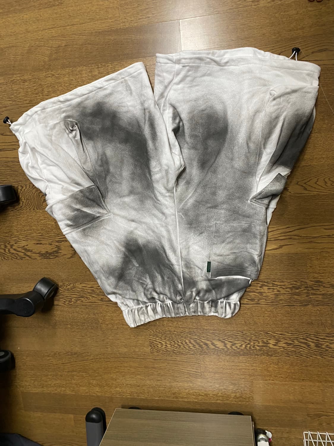 그레일즈맛 더티 워싱 스웻 하프 팬츠 화이트 os 상품이미지2