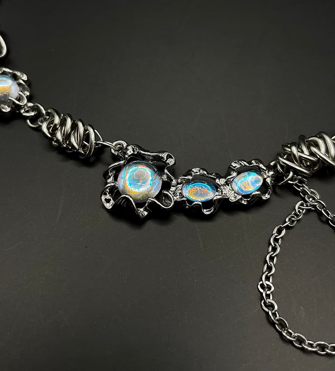 pcr053 Y2K sky emerald necklace 상품이미지7