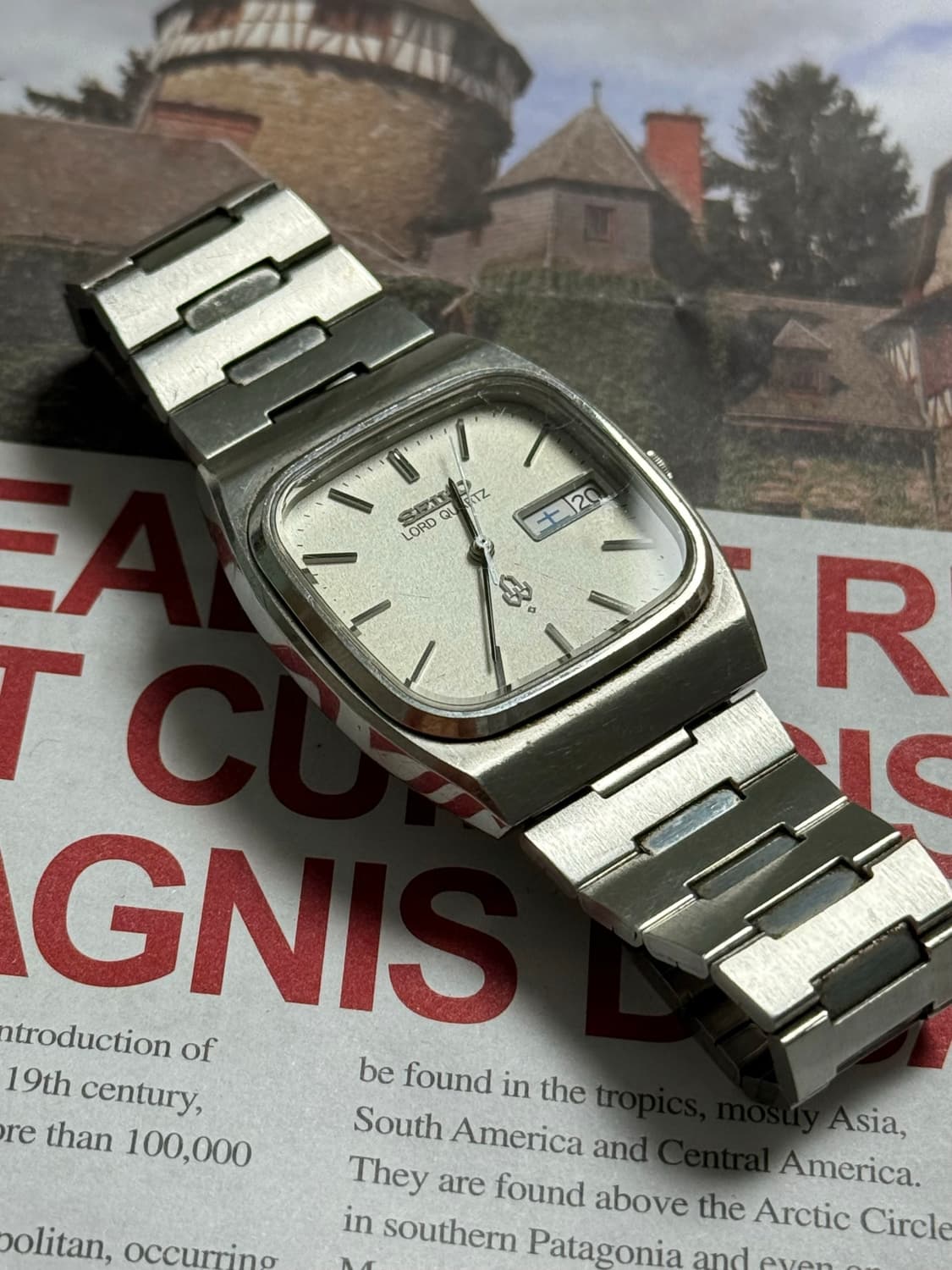 Seiko 세이코 쿼츠 Lord Quartz 스퀘어 Day-Date 19 상품이미지5