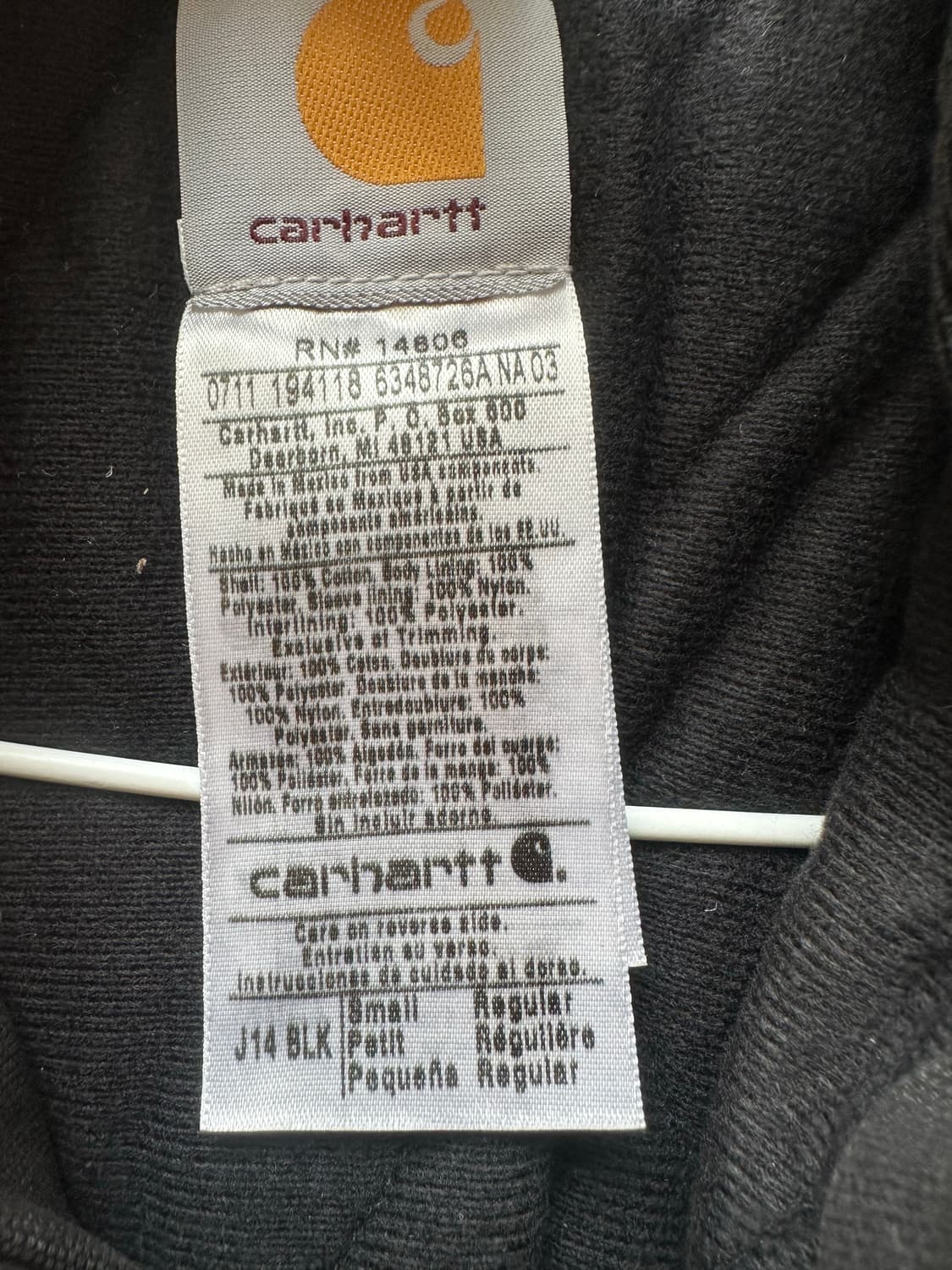 칼하트 j14 blk 데드스탁 상품이미지4