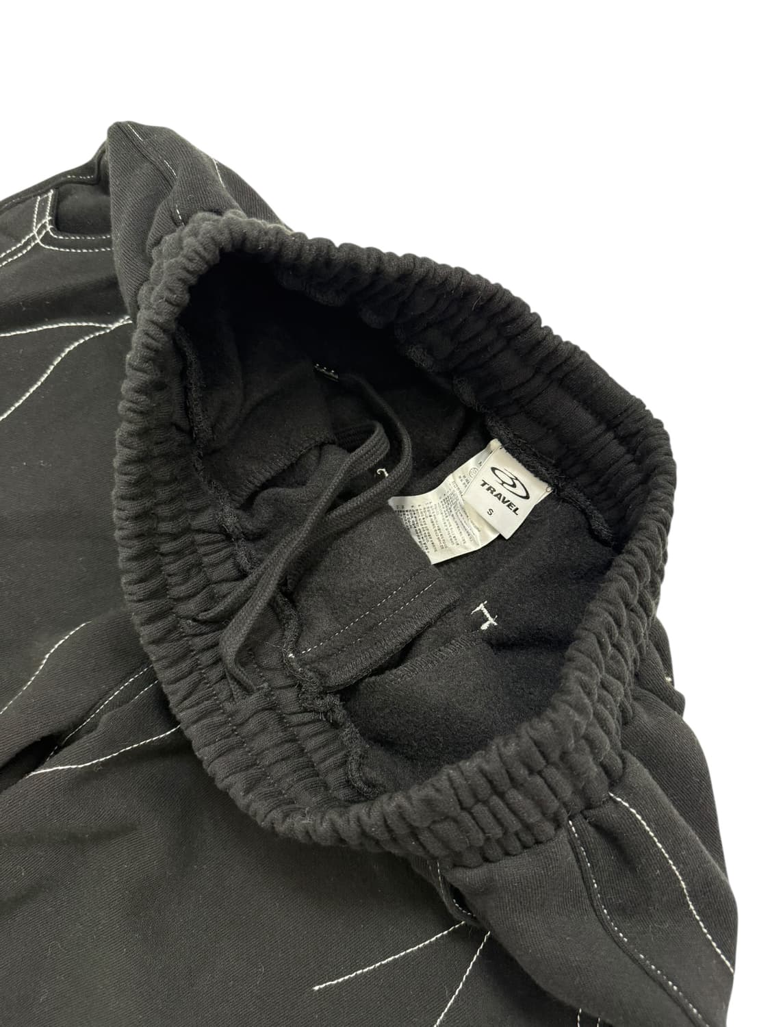 트래블 스티치 블랙 스웻팬츠 상품이미지6