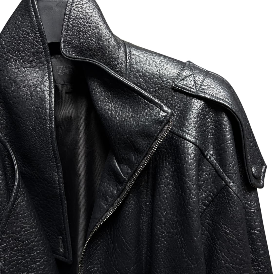 자라 포우 레더 자켓 블랙 XL 상품이미지3