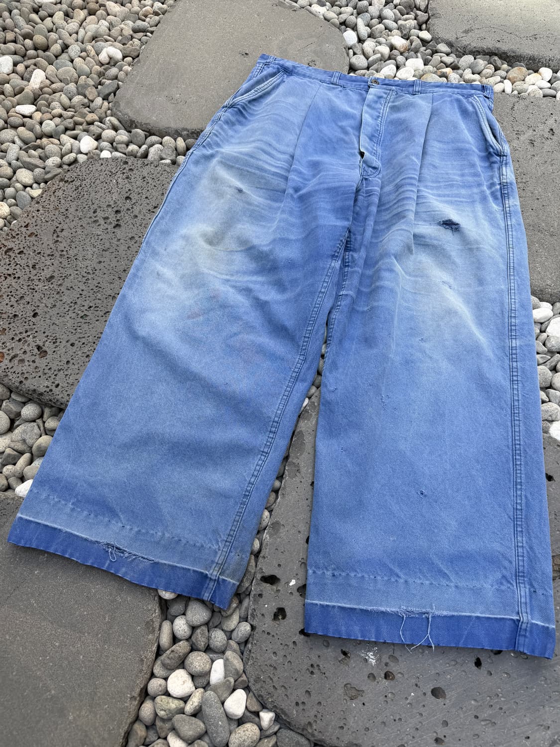 DISTRESSED HARD FADED 1970s 썬페이드 프렌치워크팬츠 상품이미지6