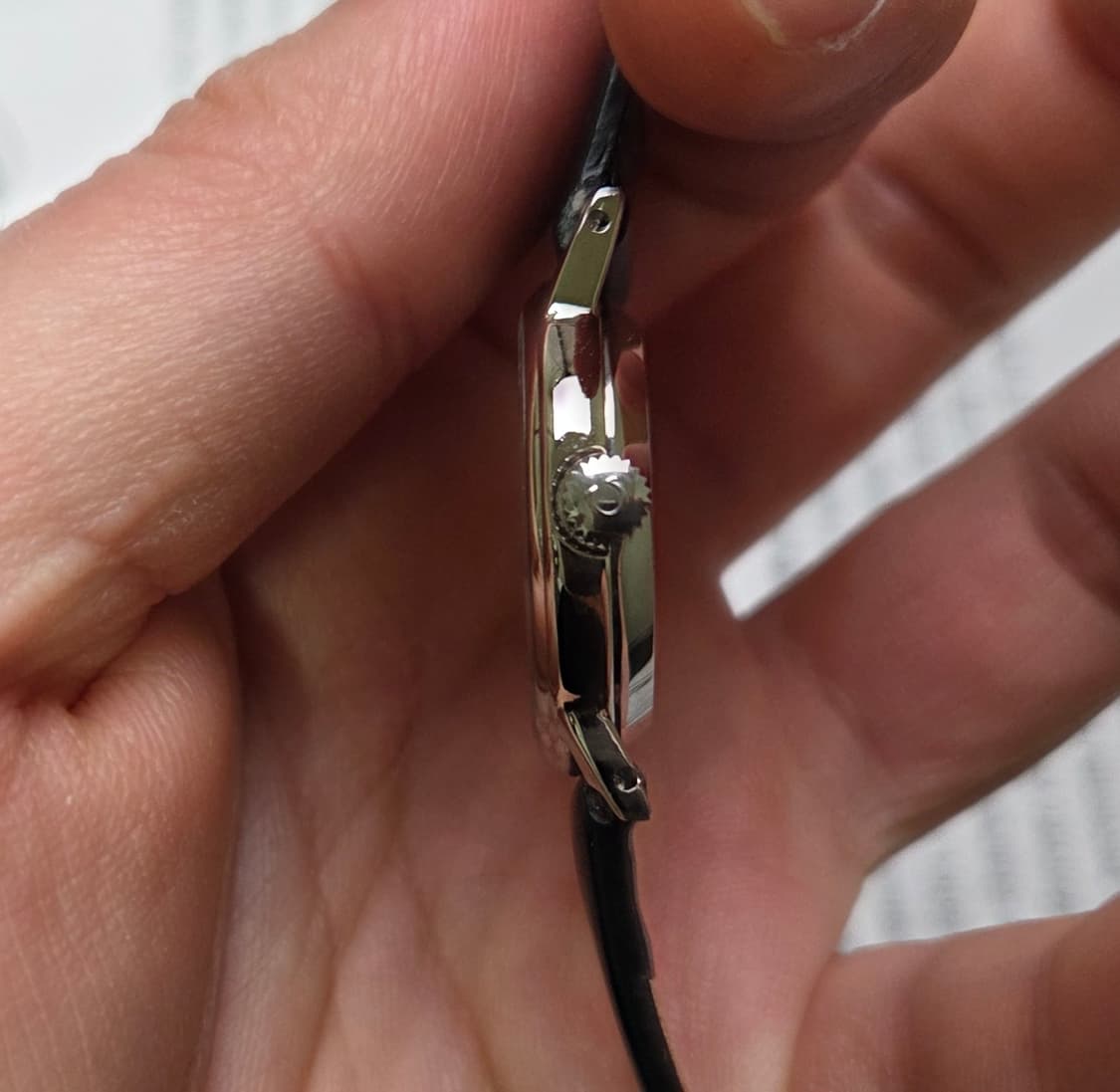 빈티지 오메가 드빌 화이트 수동 메커니컬 여성용  상품이미지5