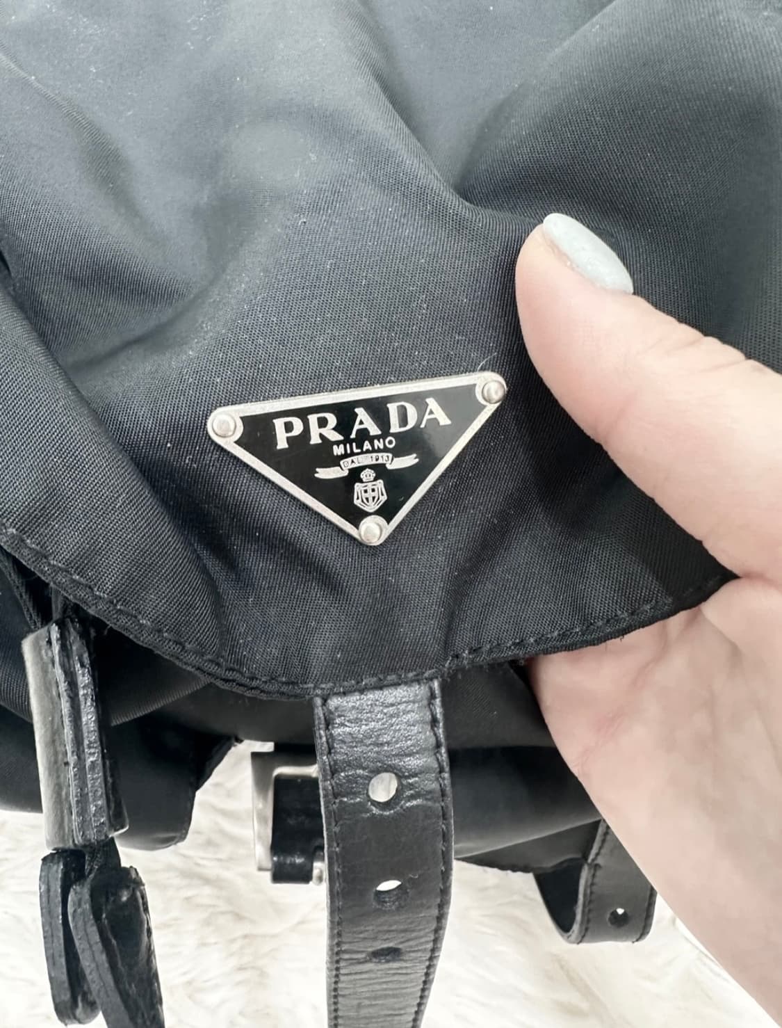 프라다 테수토 블랙 백팩 스몰 사이즈 정품 상품이미지3