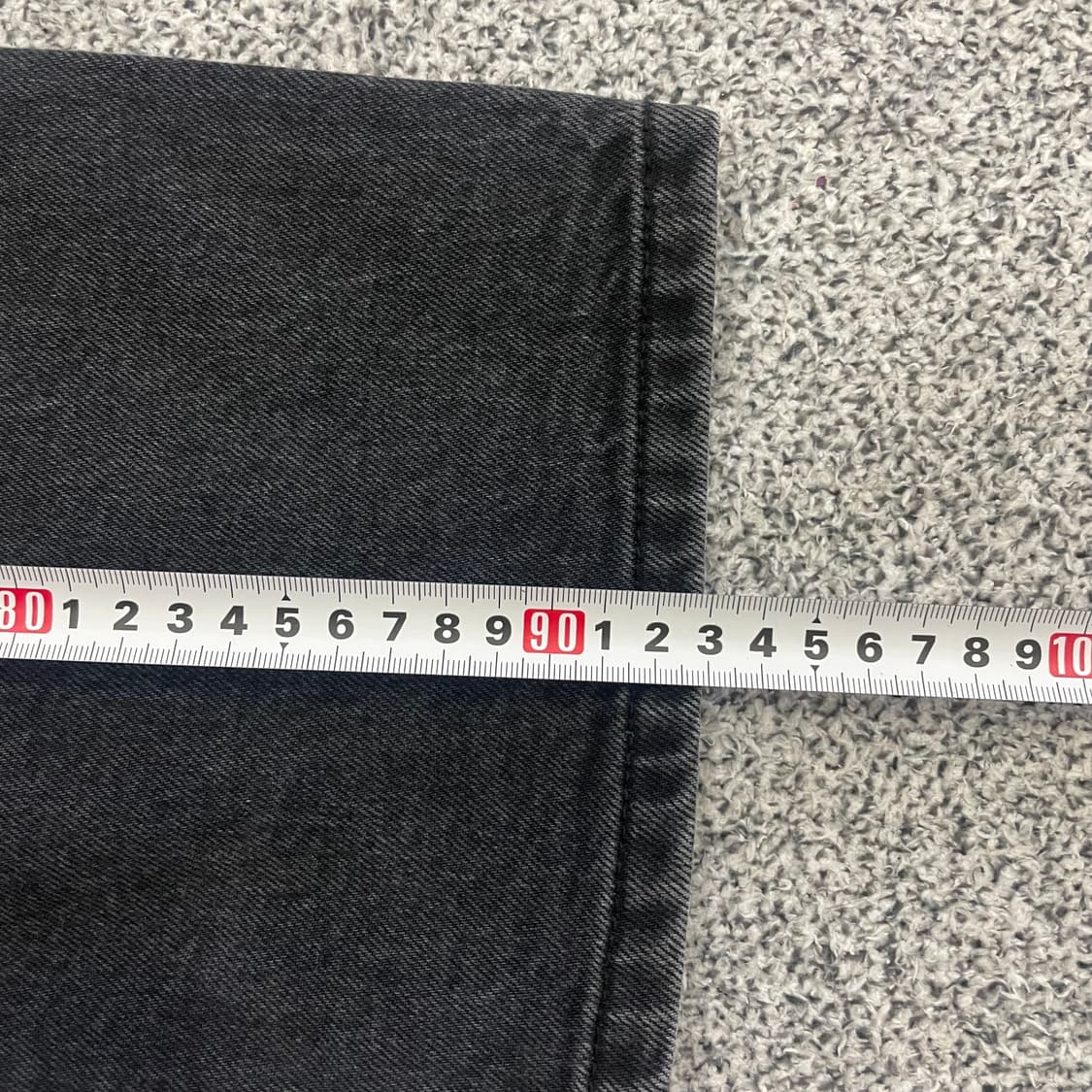 오르 블랙 코튼 데님팬츠 0126HS1 상품이미지7