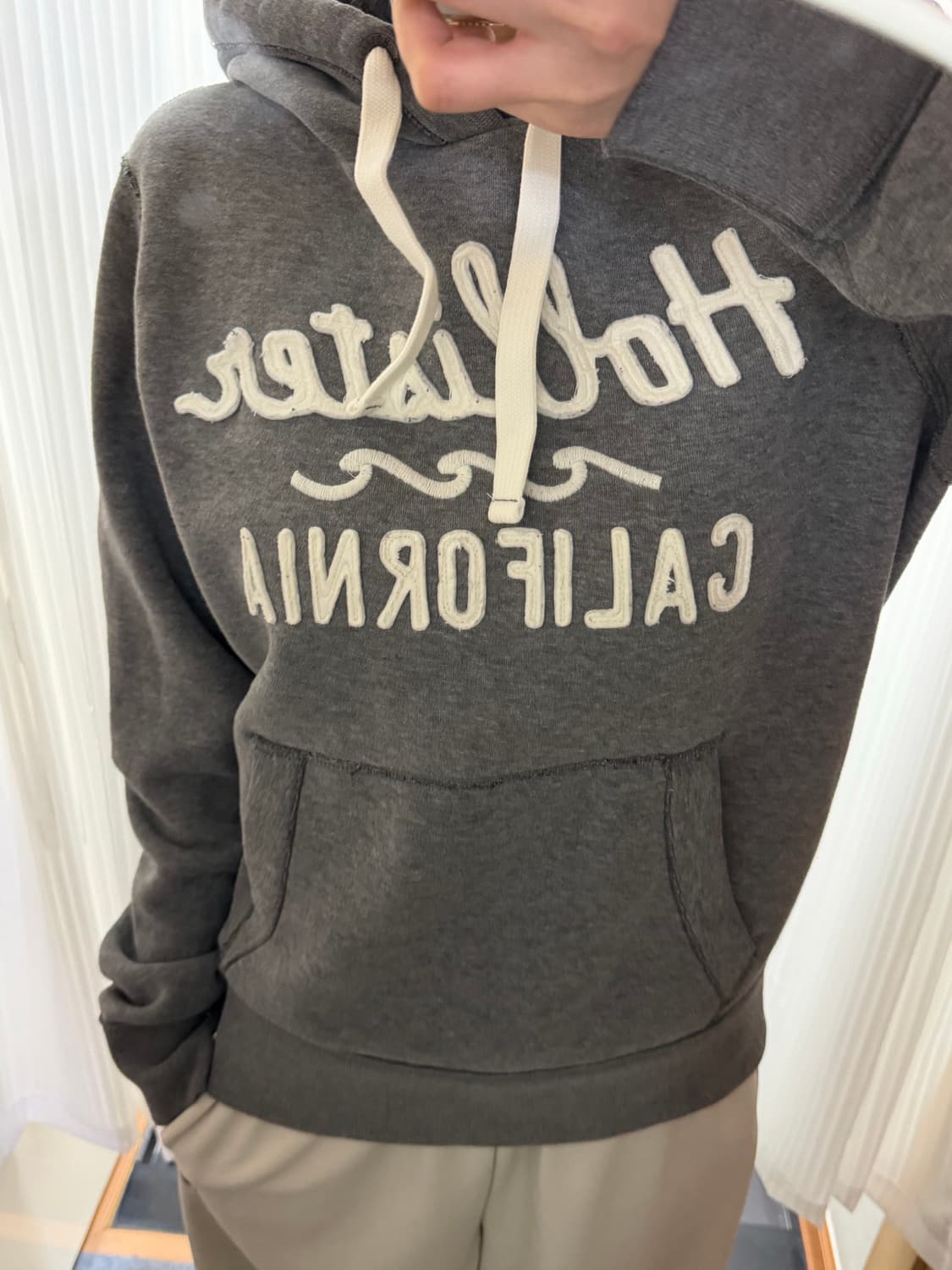 홀리스터 그레이 후드티 m 상품이미지1