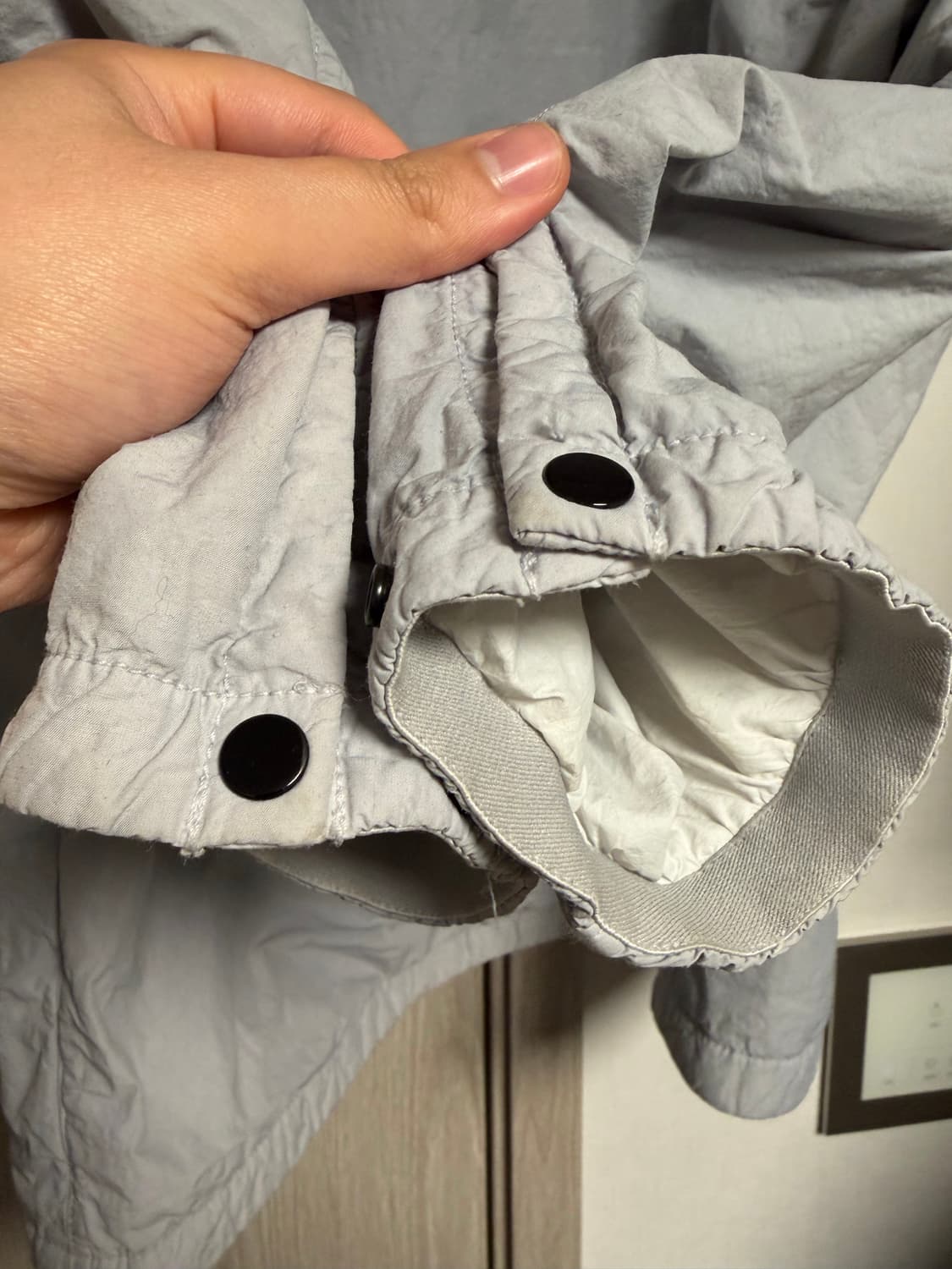 [XL] 21FW 스톤아일랜드 나슬란 폴라텍 오버 셔츠 자켓 라이트그레이 상품이미지7