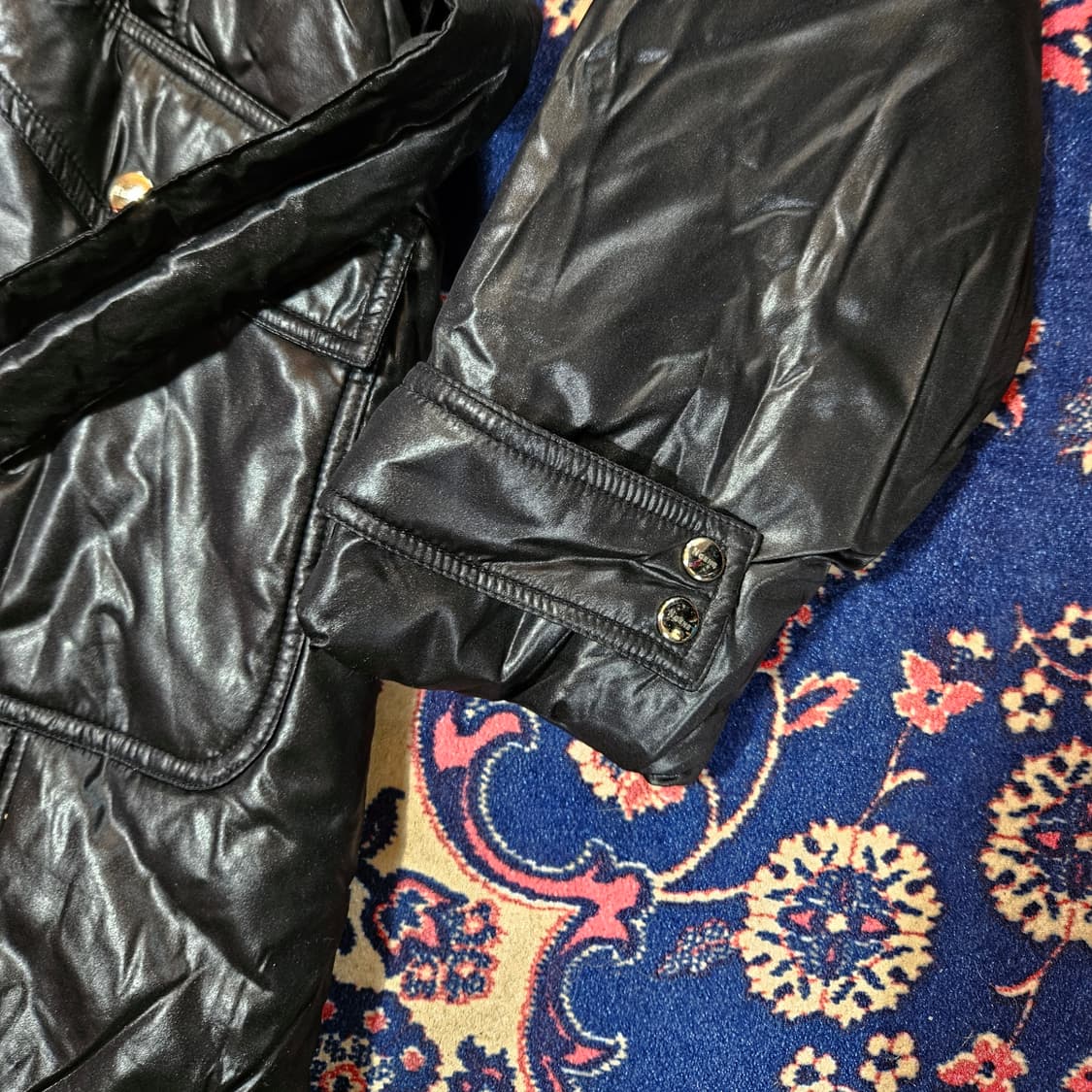 (새상품) 엔진(N'GENE) 00's 글로시 퍼 벨티드 유광 패딩점퍼  상품이미지5