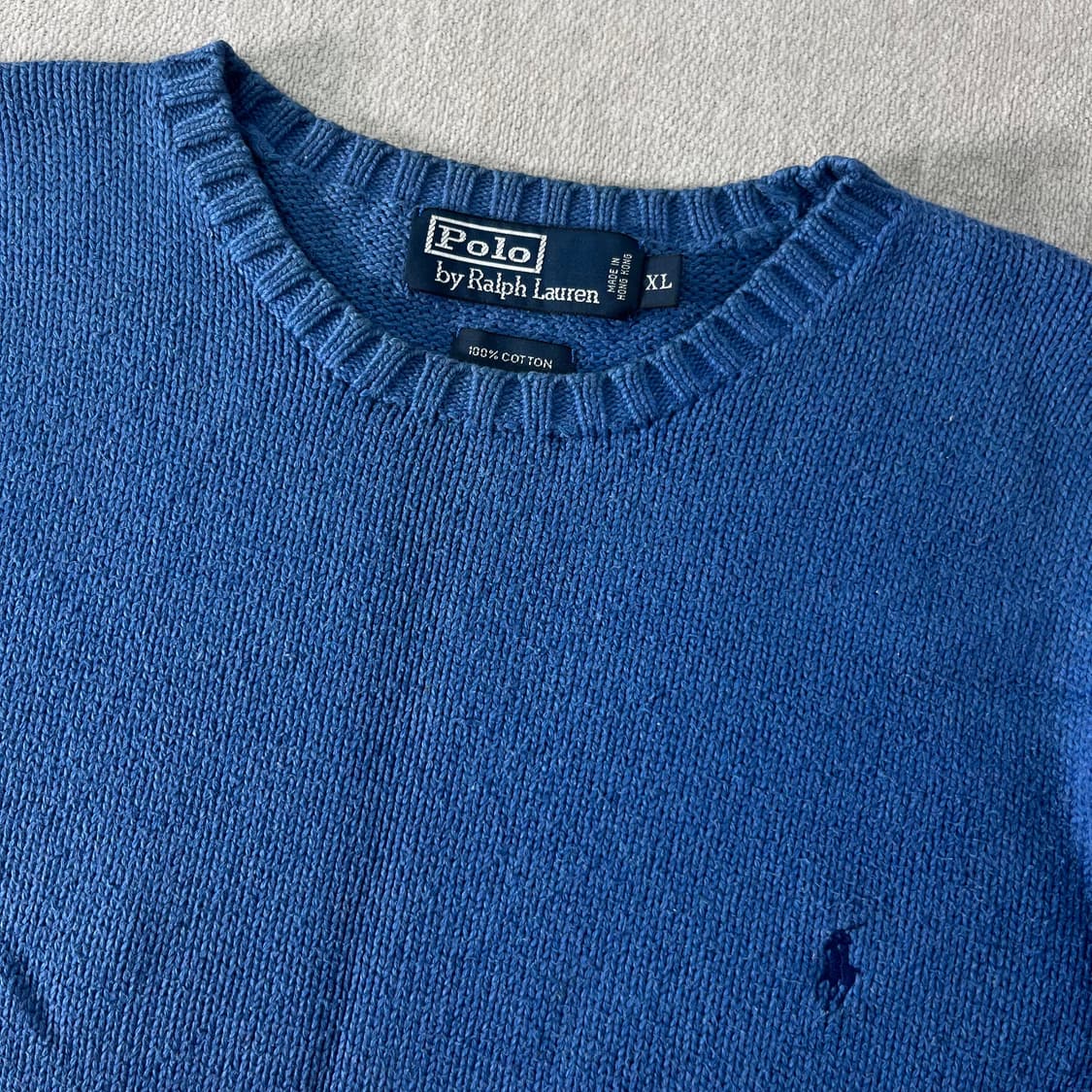 105 폴로랄프로렌 코튼 스카이블루 니트  상품이미지2